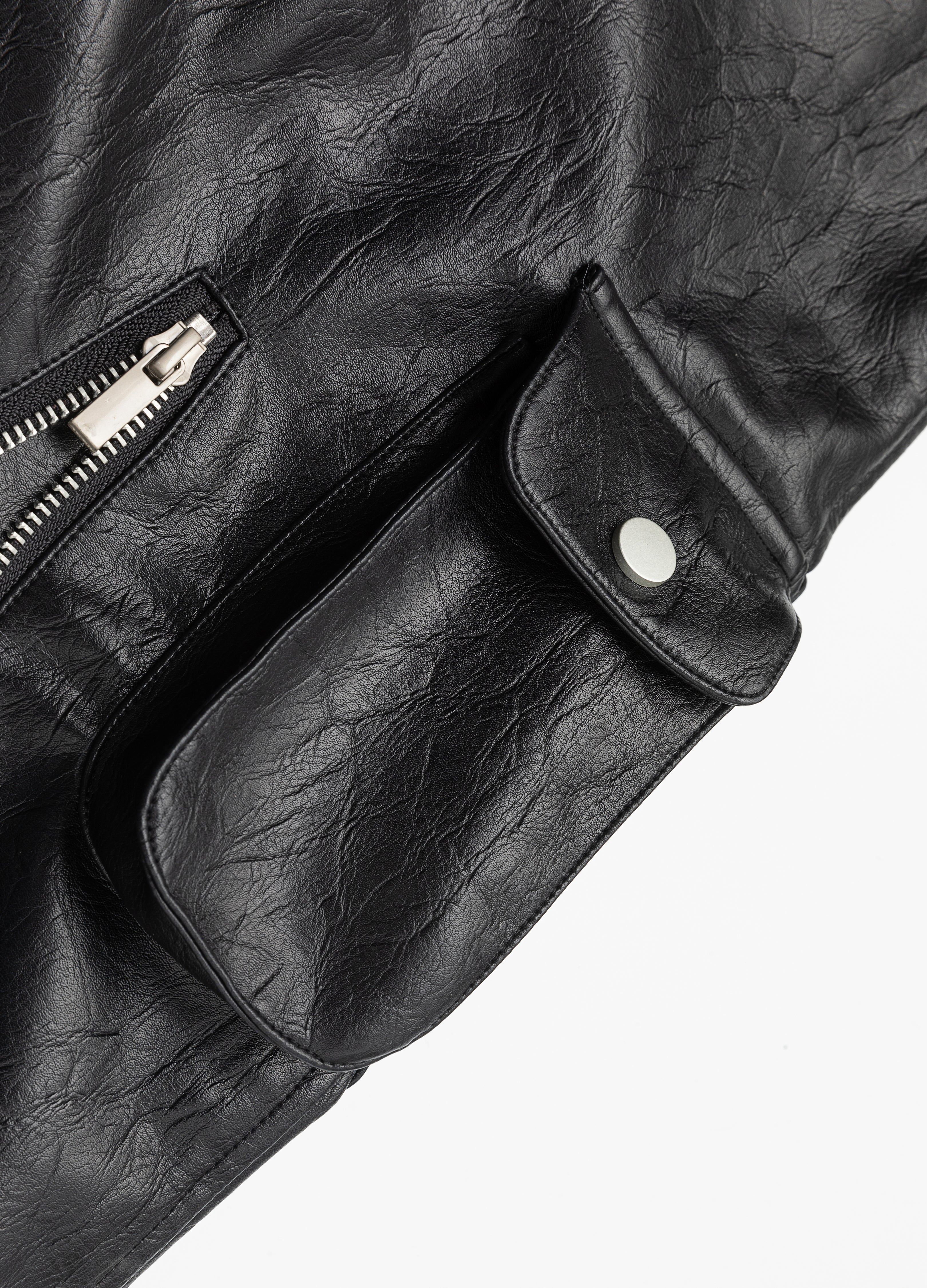 26SS BULLET FLARE LEATHER PANTS