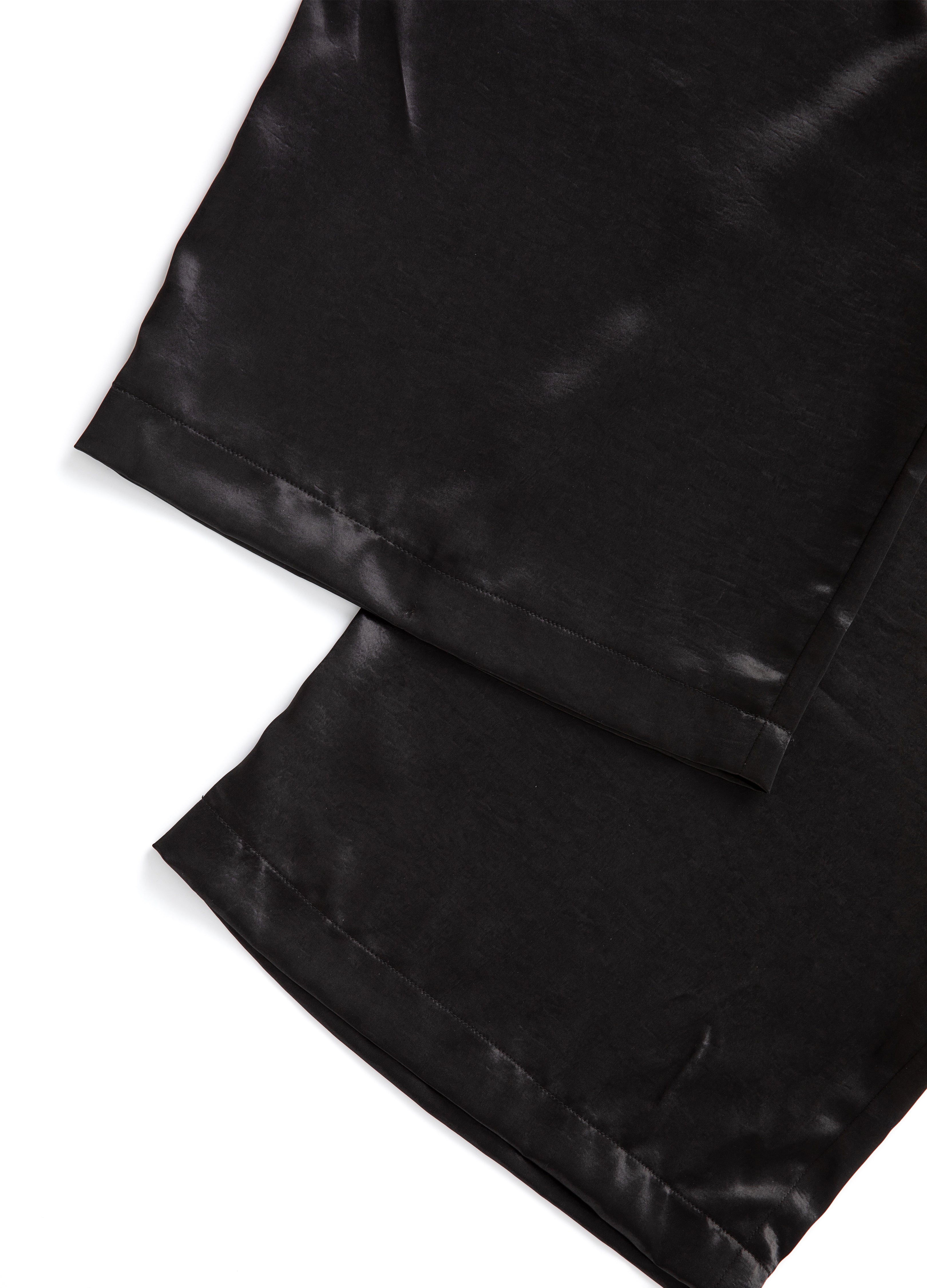 25SS SATIN FLOW WIDE PANTS