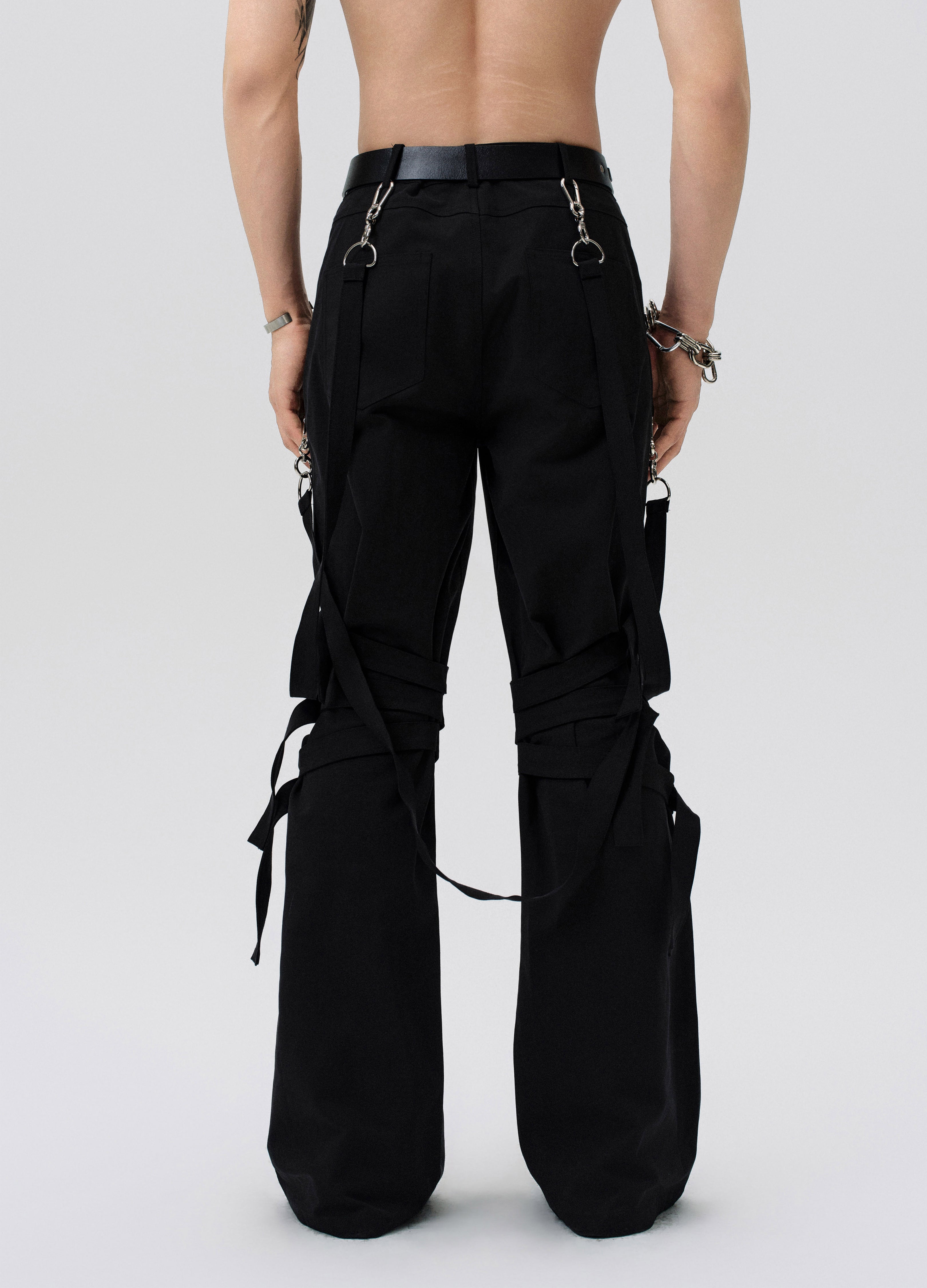 25SS STRAP FUSED FLARE PANTS