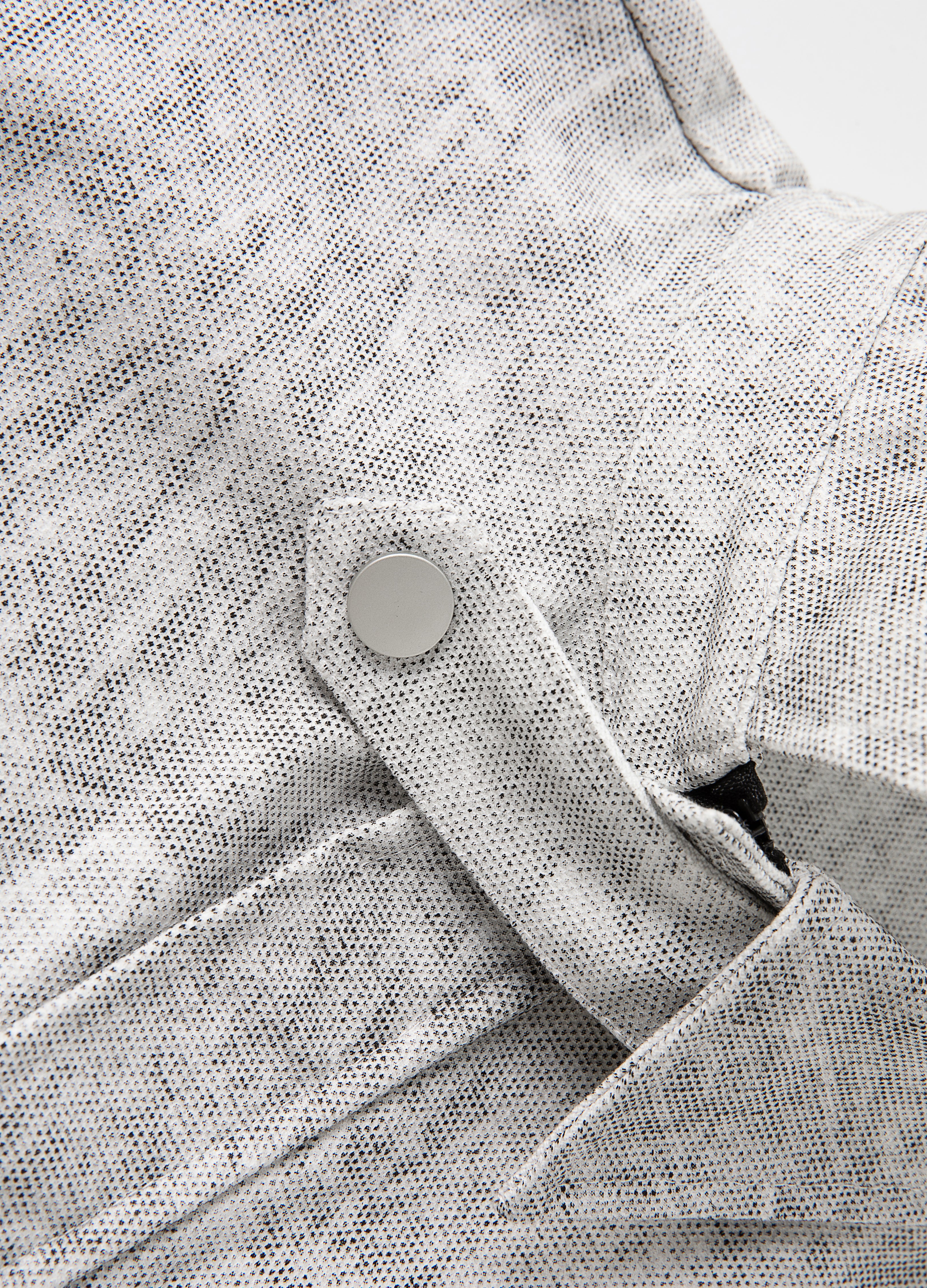 25SS GREY VEIN ZIP SHIRT