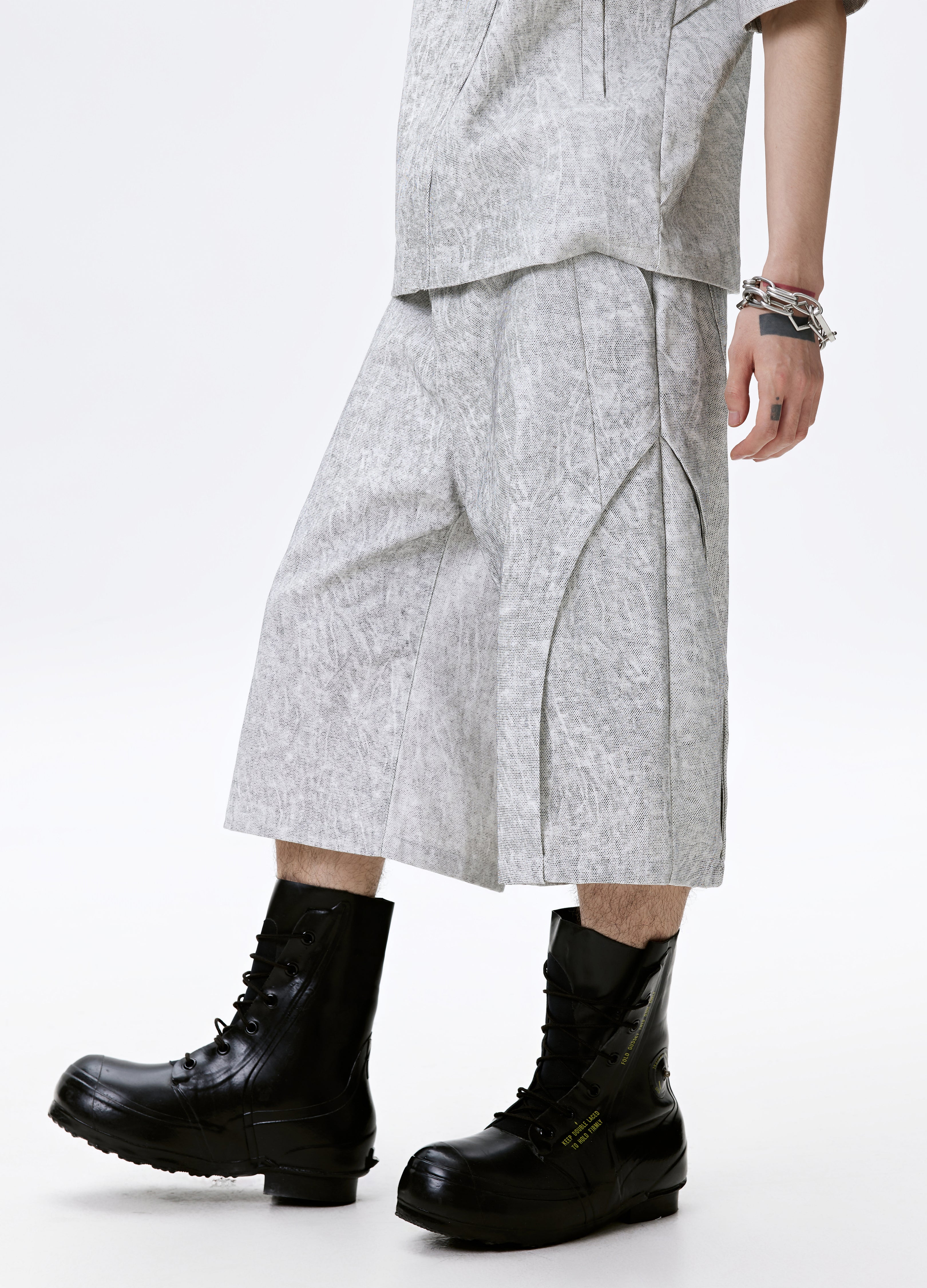 25SS GREYBARK WIDE LEG SHORTS