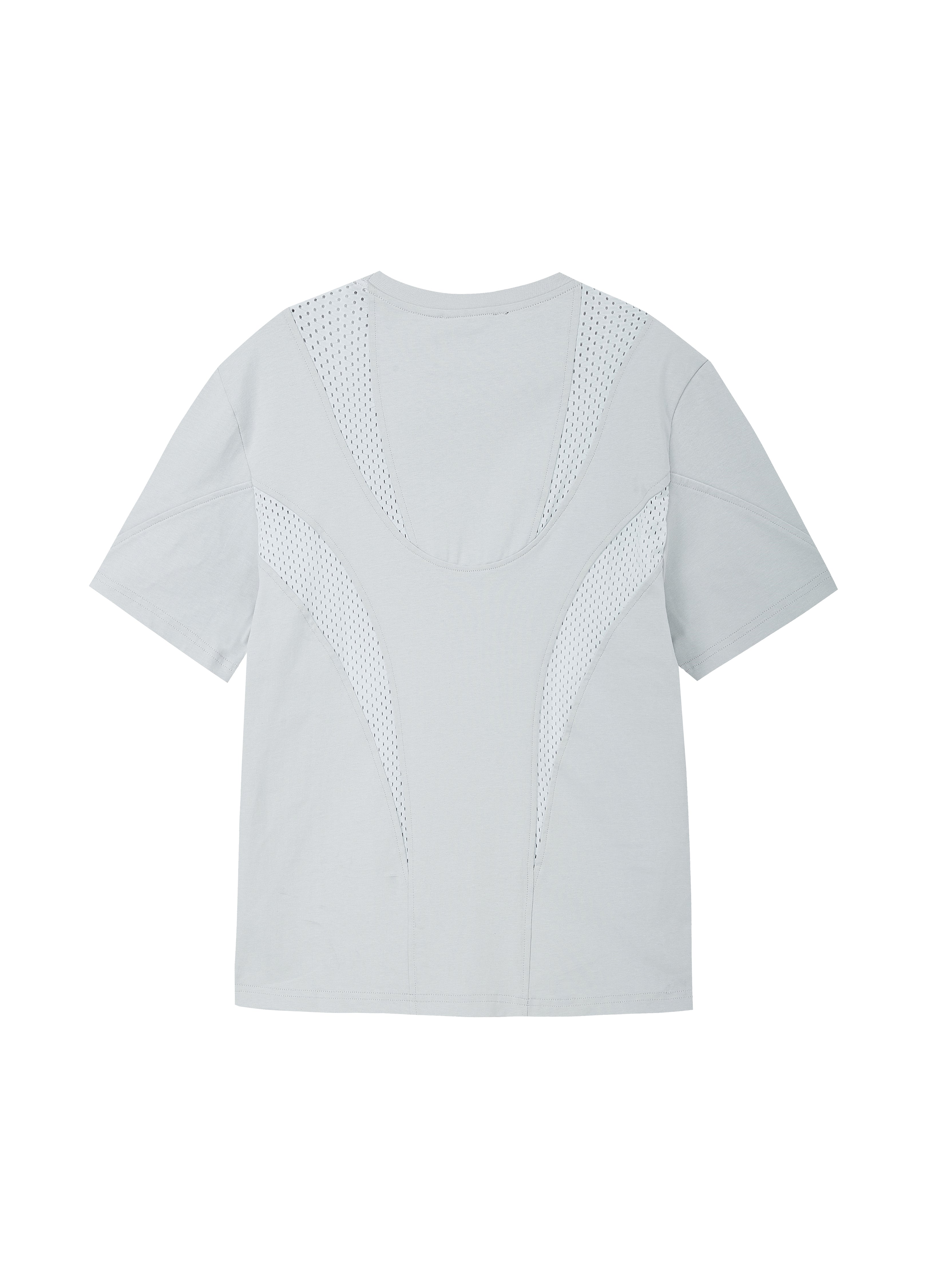 25SS MESH-PANEL TECH TEE