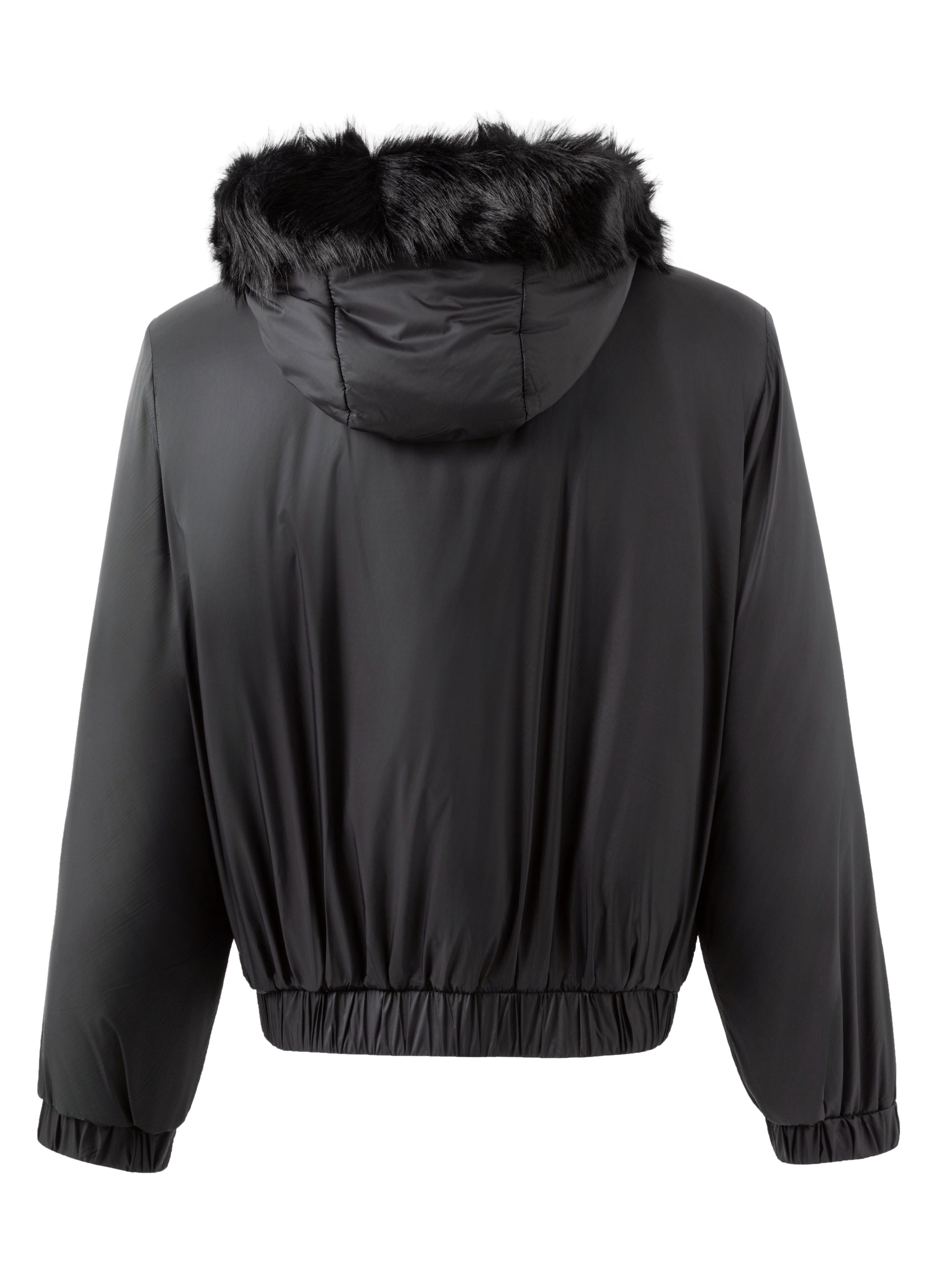 25FW FUR HOODED PUFFER JACKET