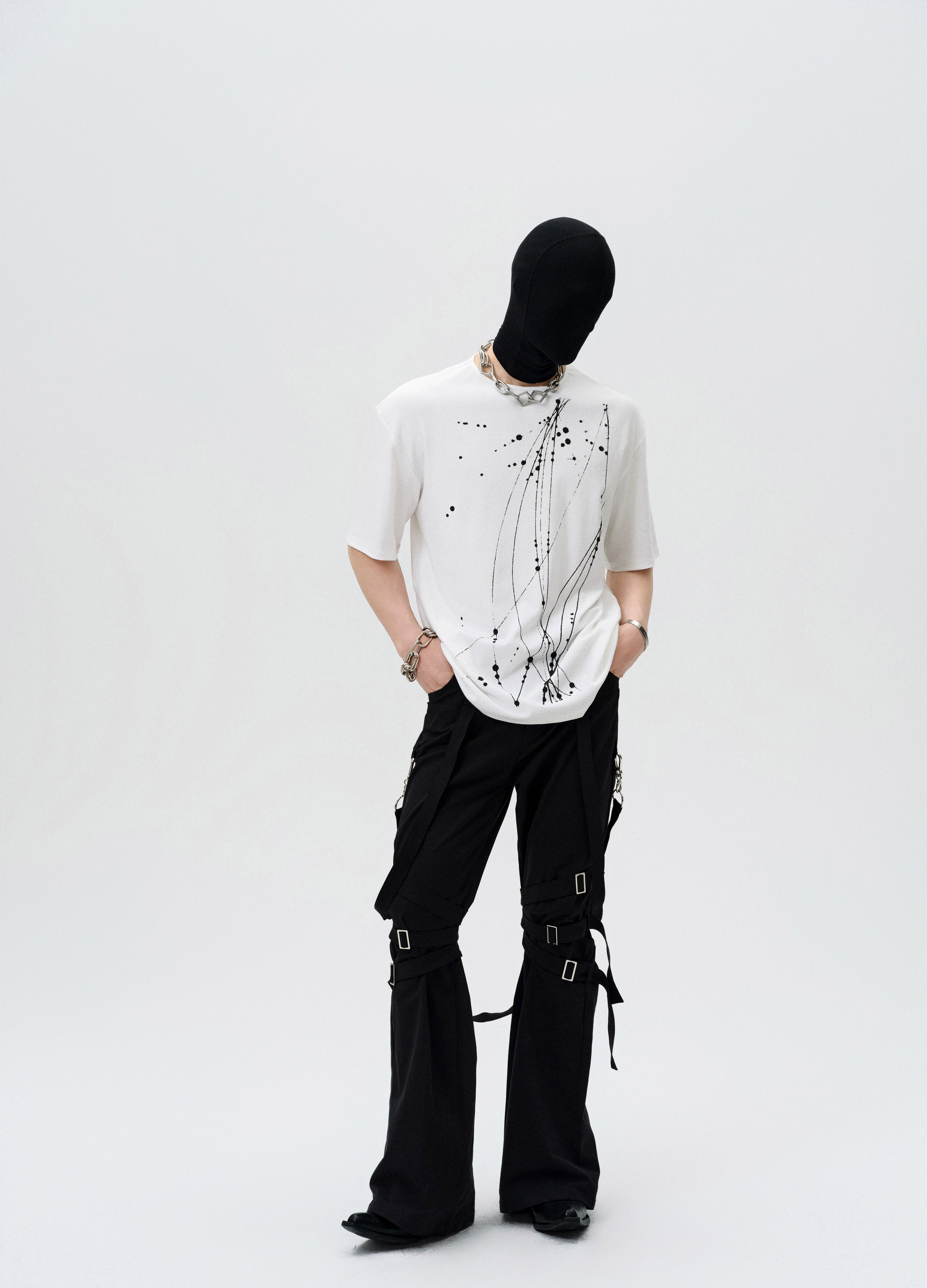 25SS STRAP FUSED FLARE PANTS