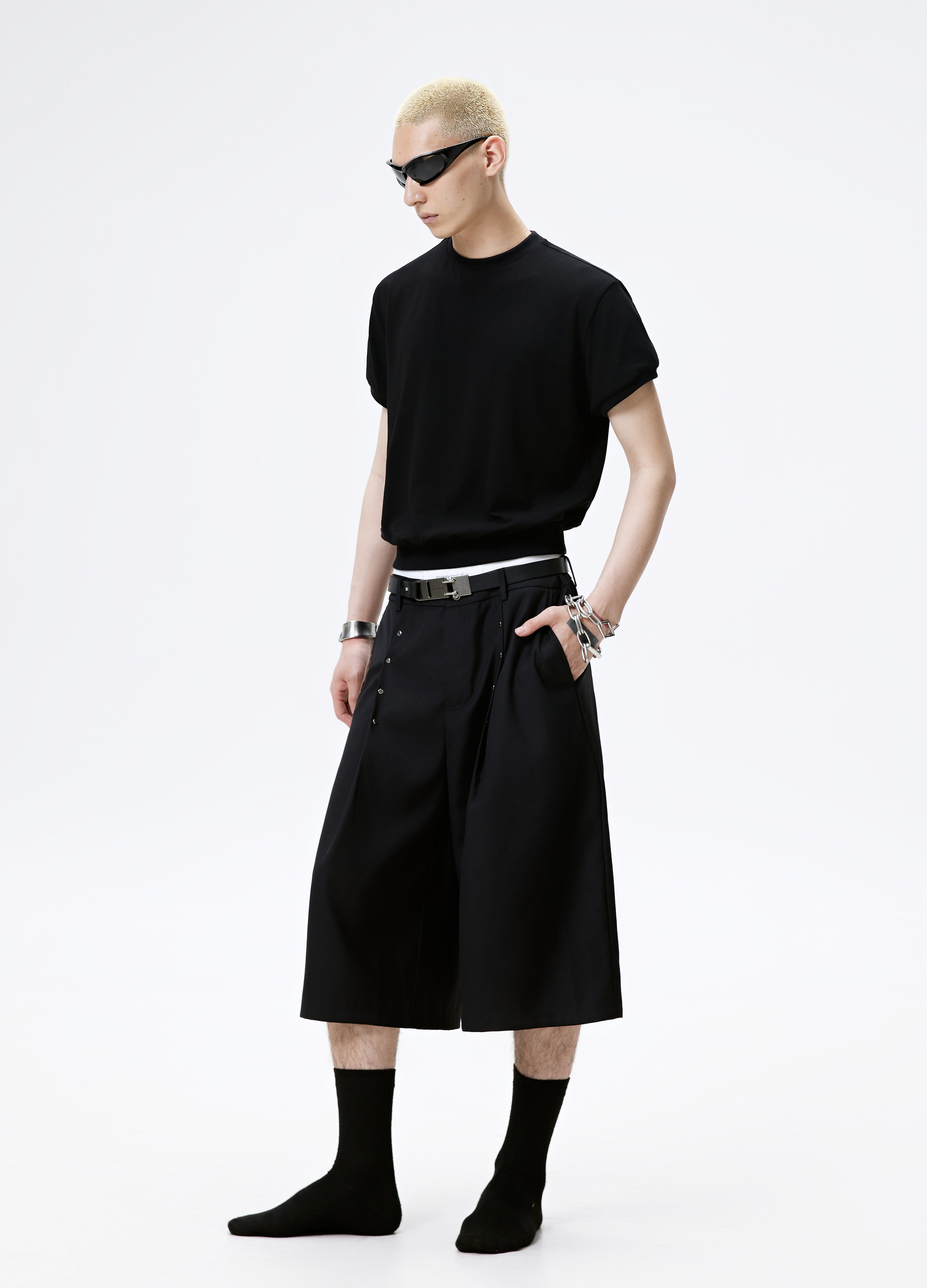 25SS FITTED RIBBED WAIST TEE