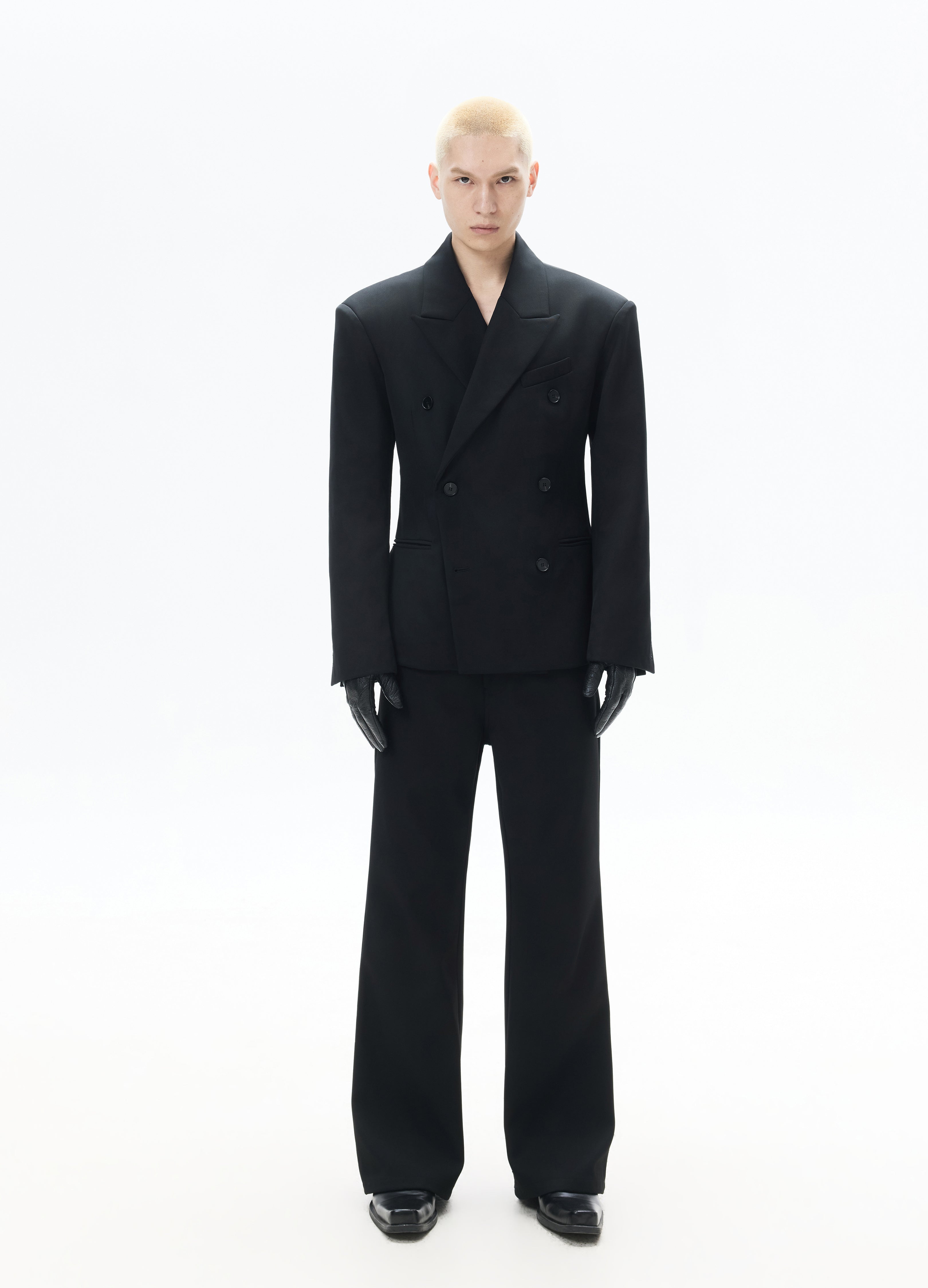 26SS CLASSIC STRAIGHT BLACK TROUSERS