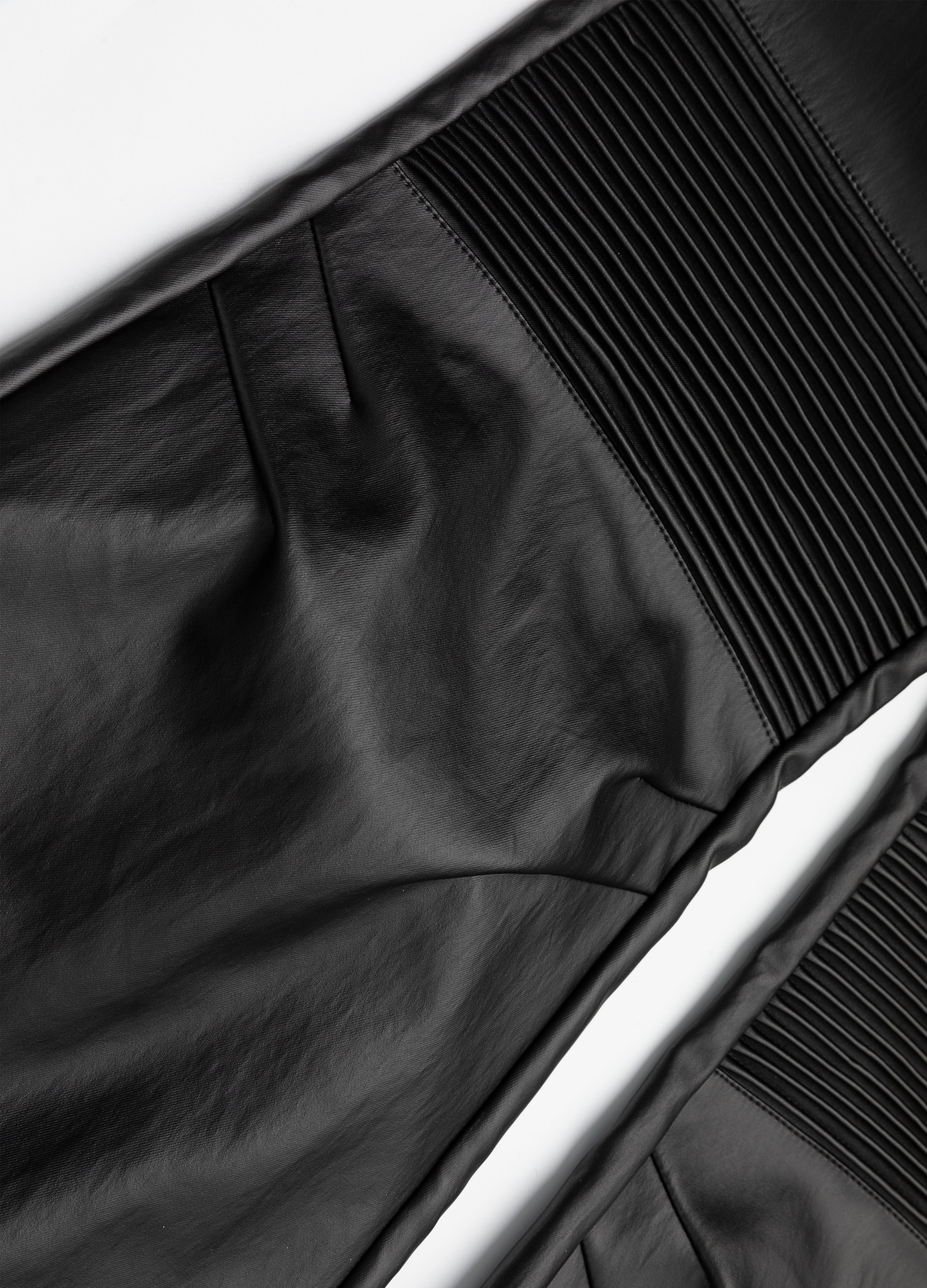 26SS MULTI-ZIP BIKER LEATHER PANTS