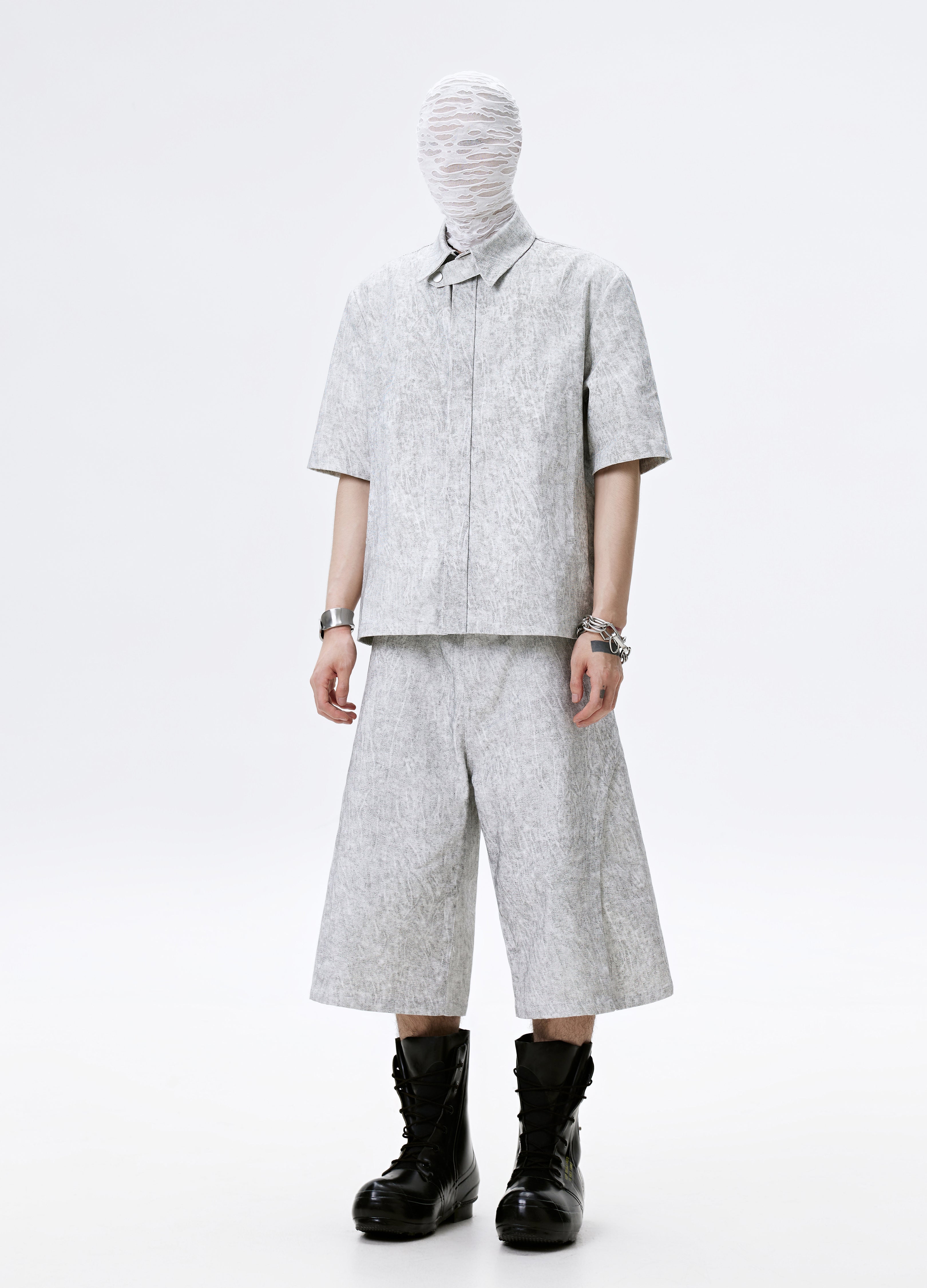 25SS GREYBARK WIDE LEG SHORTS