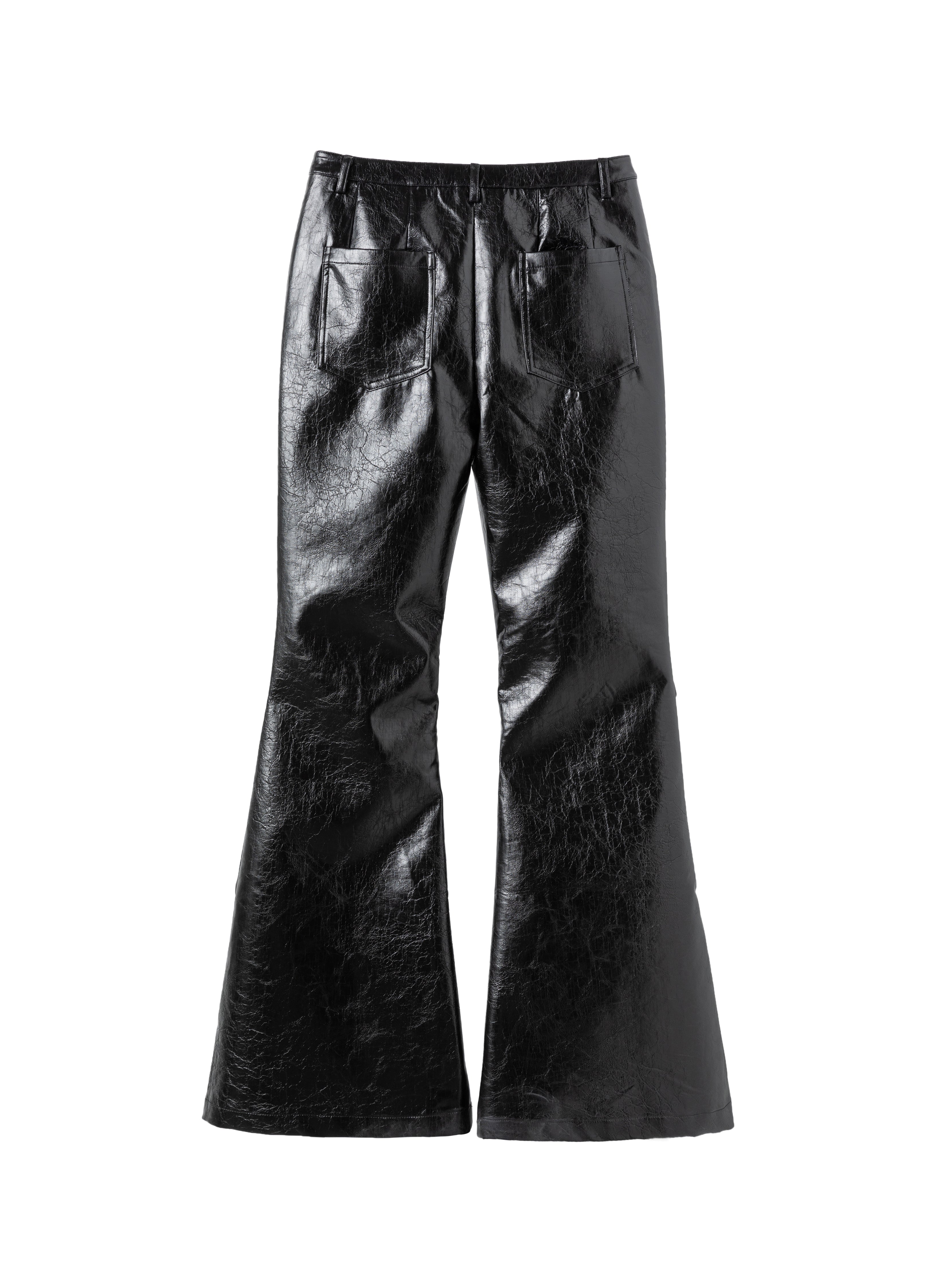 25FW RADIANT PLEAT LEATHER PANTS