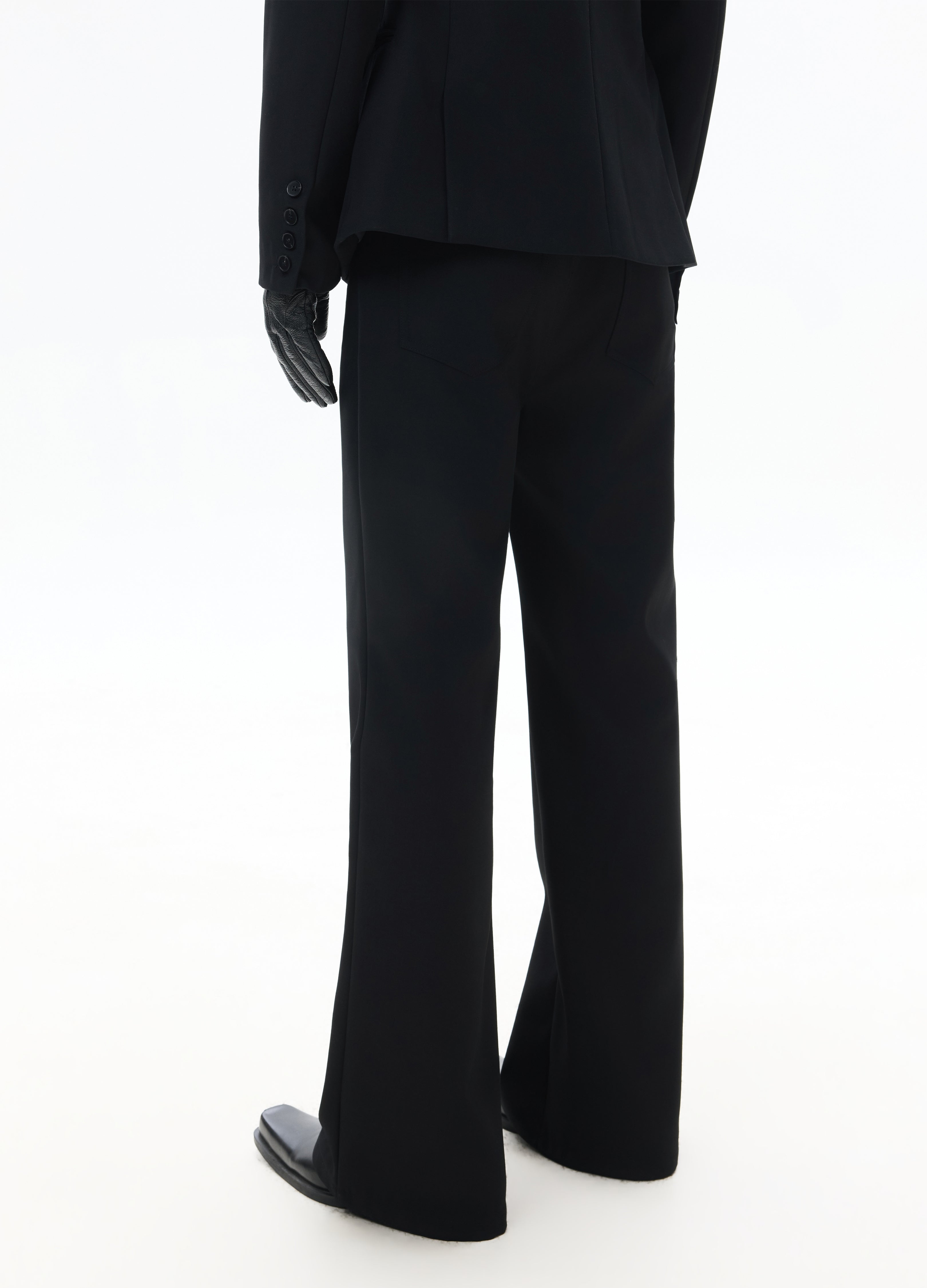 26SS CLASSIC STRAIGHT BLACK TROUSERS