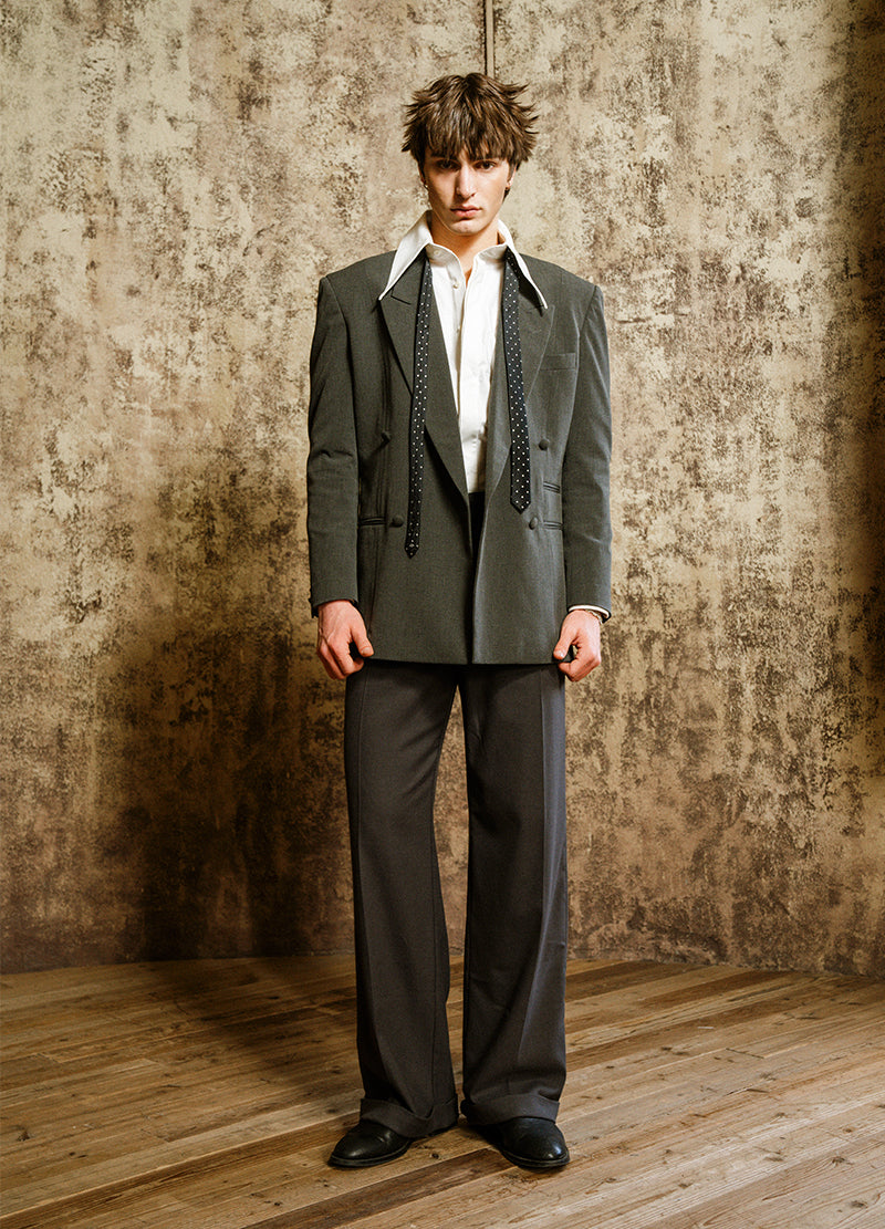 POWER DOUBLE-BREAST BLAZER