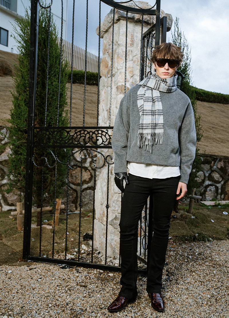 KNIGHT ASYMMETRIC WOOL JACKET