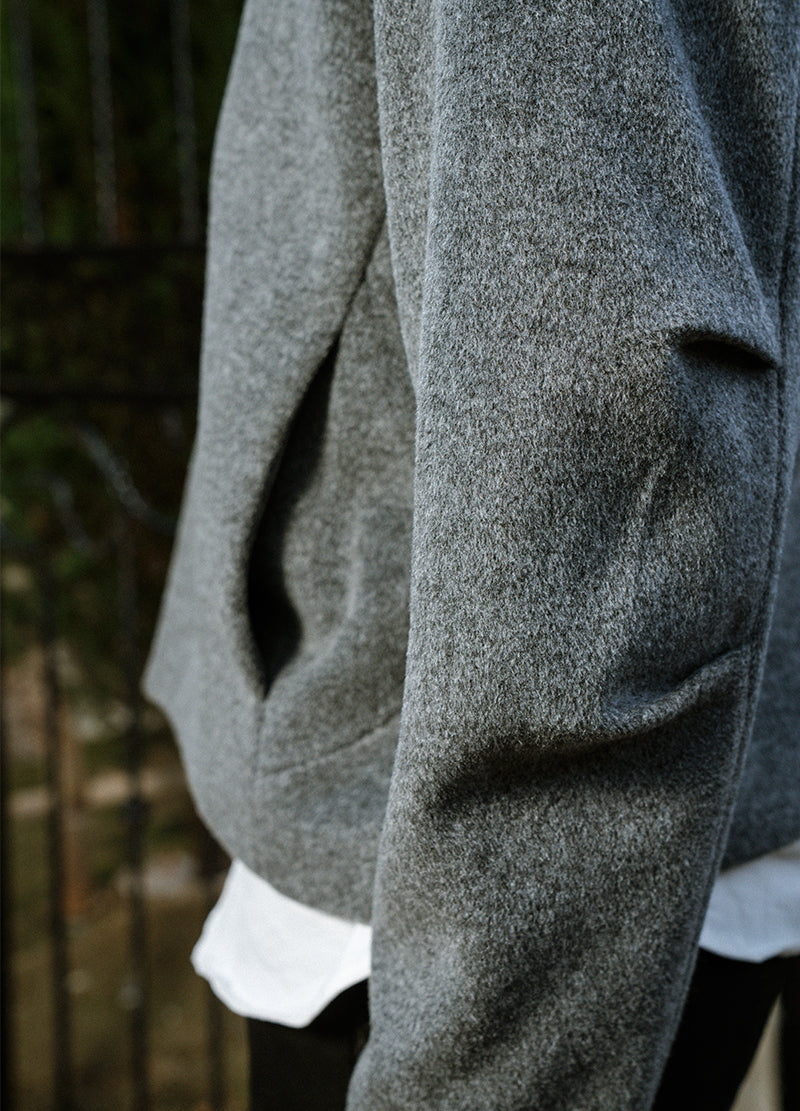 KNIGHT ASYMMETRIC WOOL JACKET