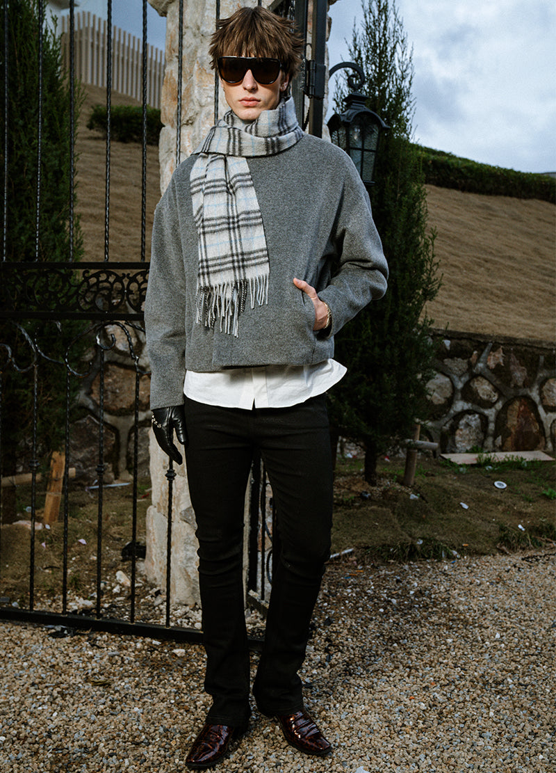 KNIGHT ASYMMETRIC WOOL JACKET