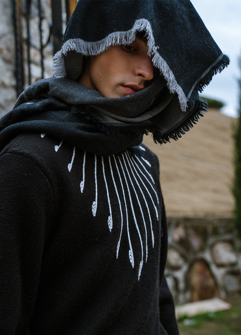 MASS PRINT WOOL SWEATER