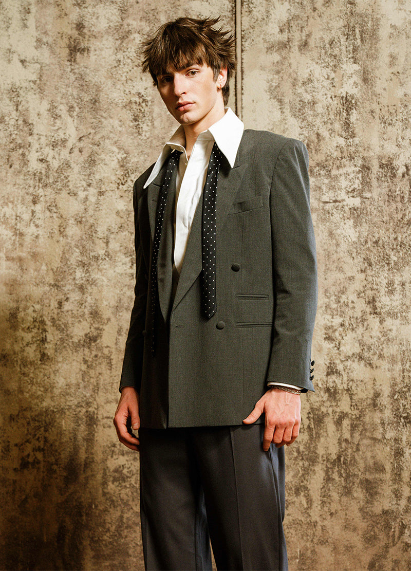 POWER DOUBLE-BREAST BLAZER