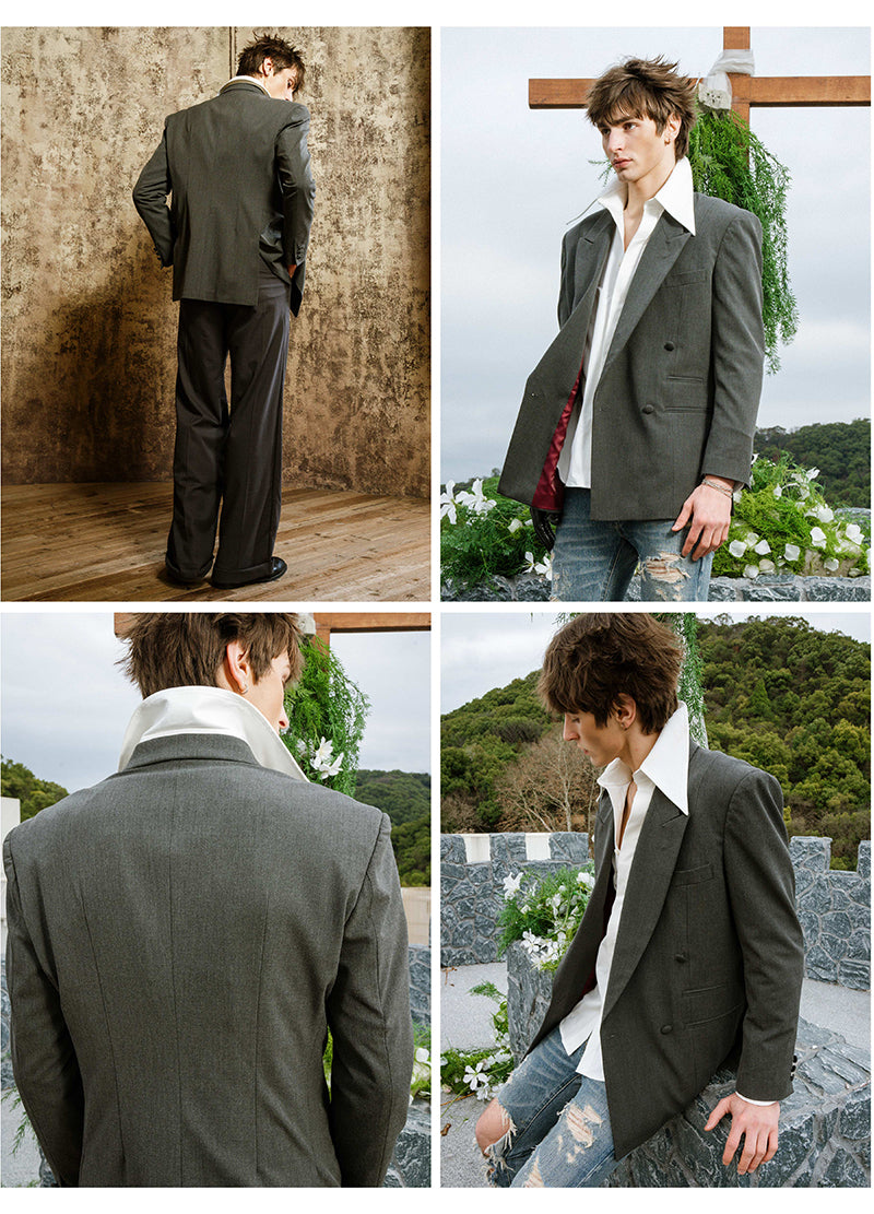 POWER DOUBLE-BREAST BLAZER