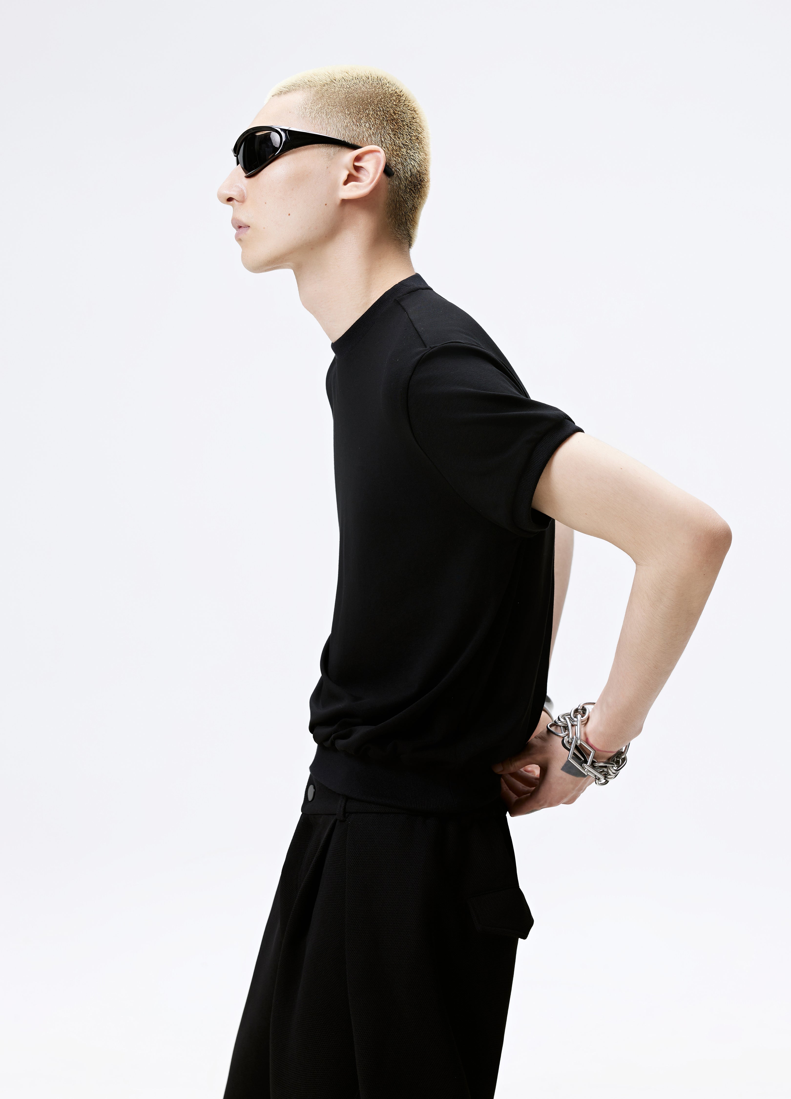 25SS FITTED RIBBED WAIST TEE