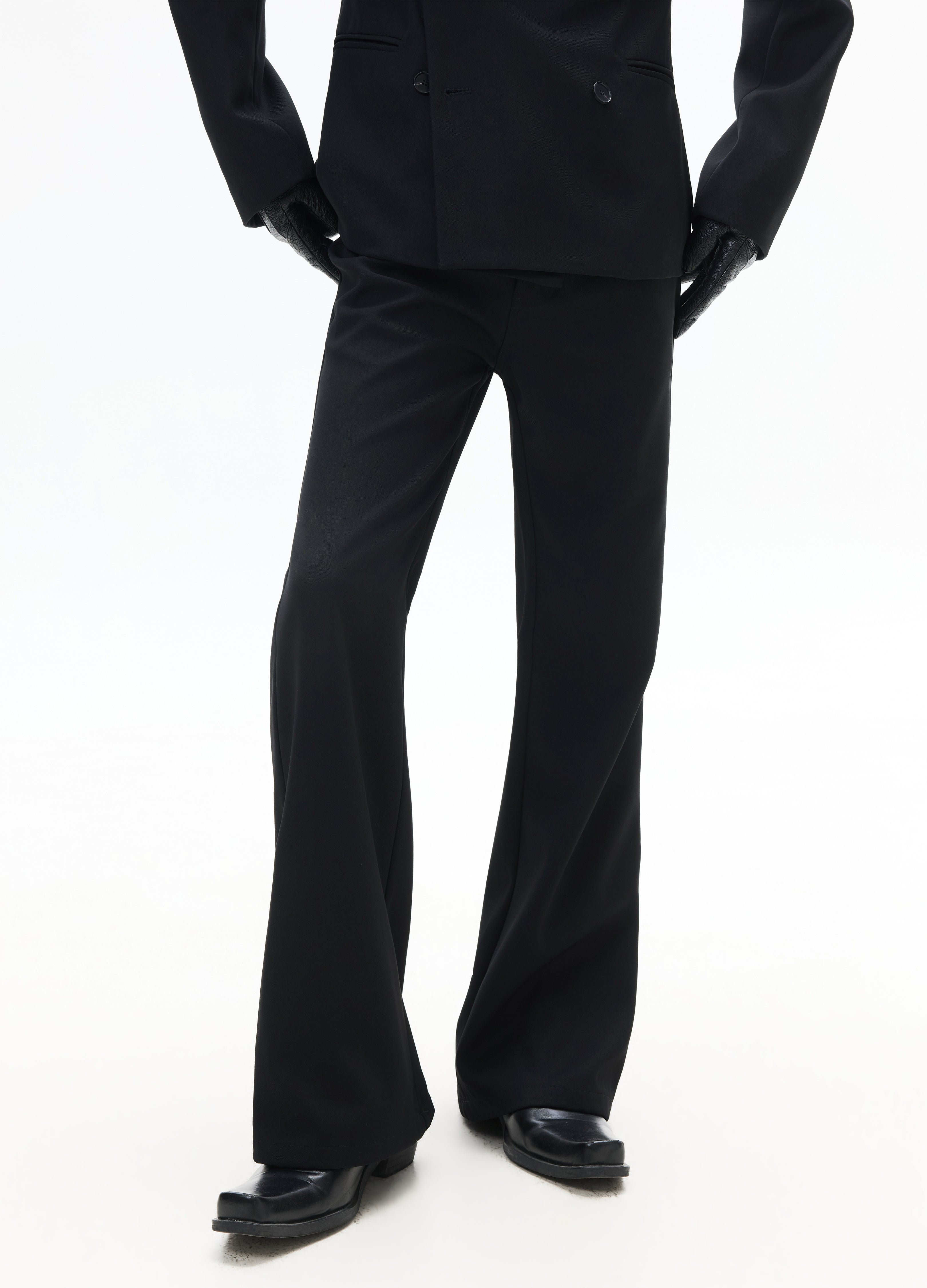 26SS CLASSIC STRAIGHT BLACK TROUSERS