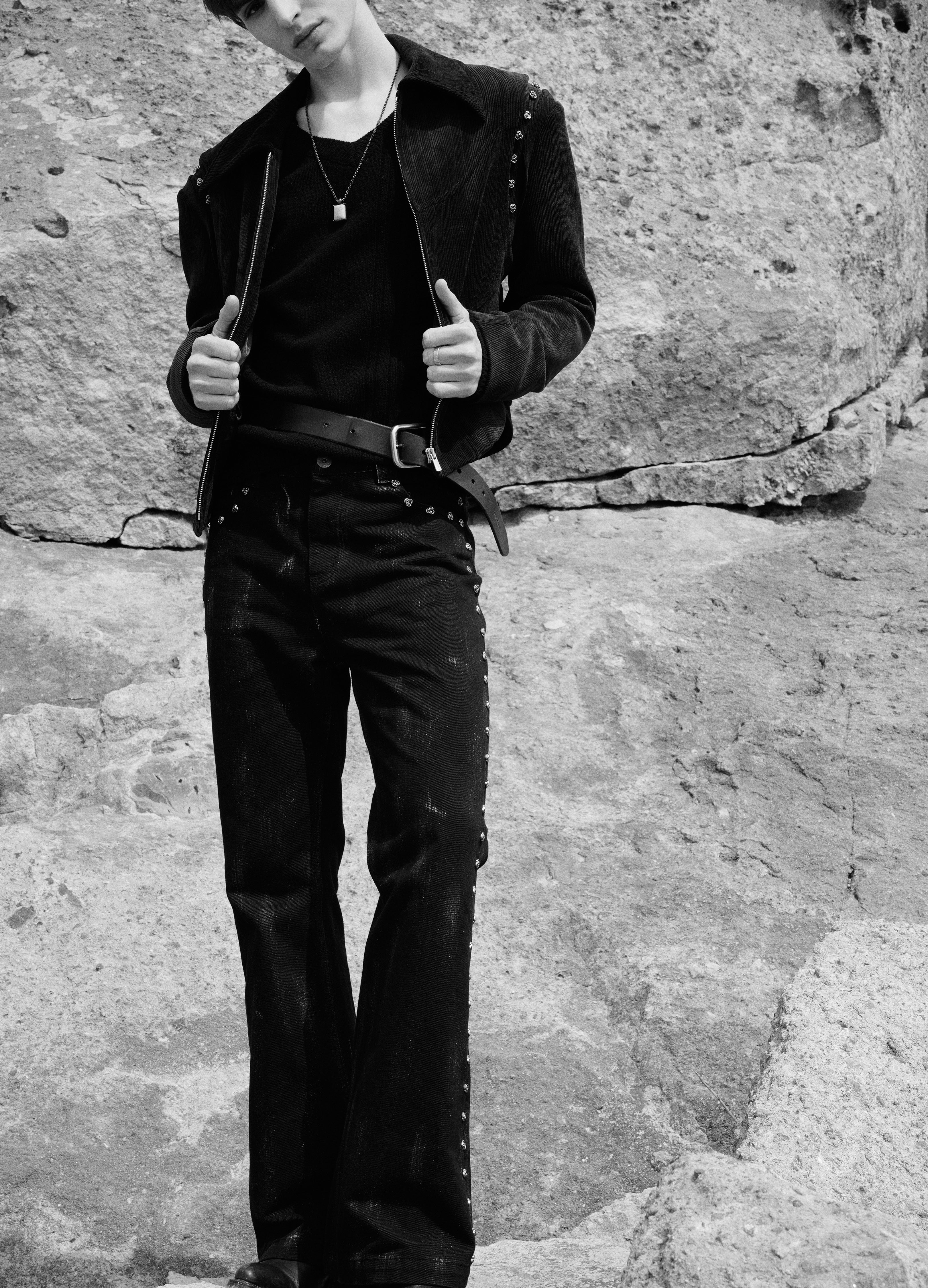 25SS BAROQUE ROSETTE DENIM