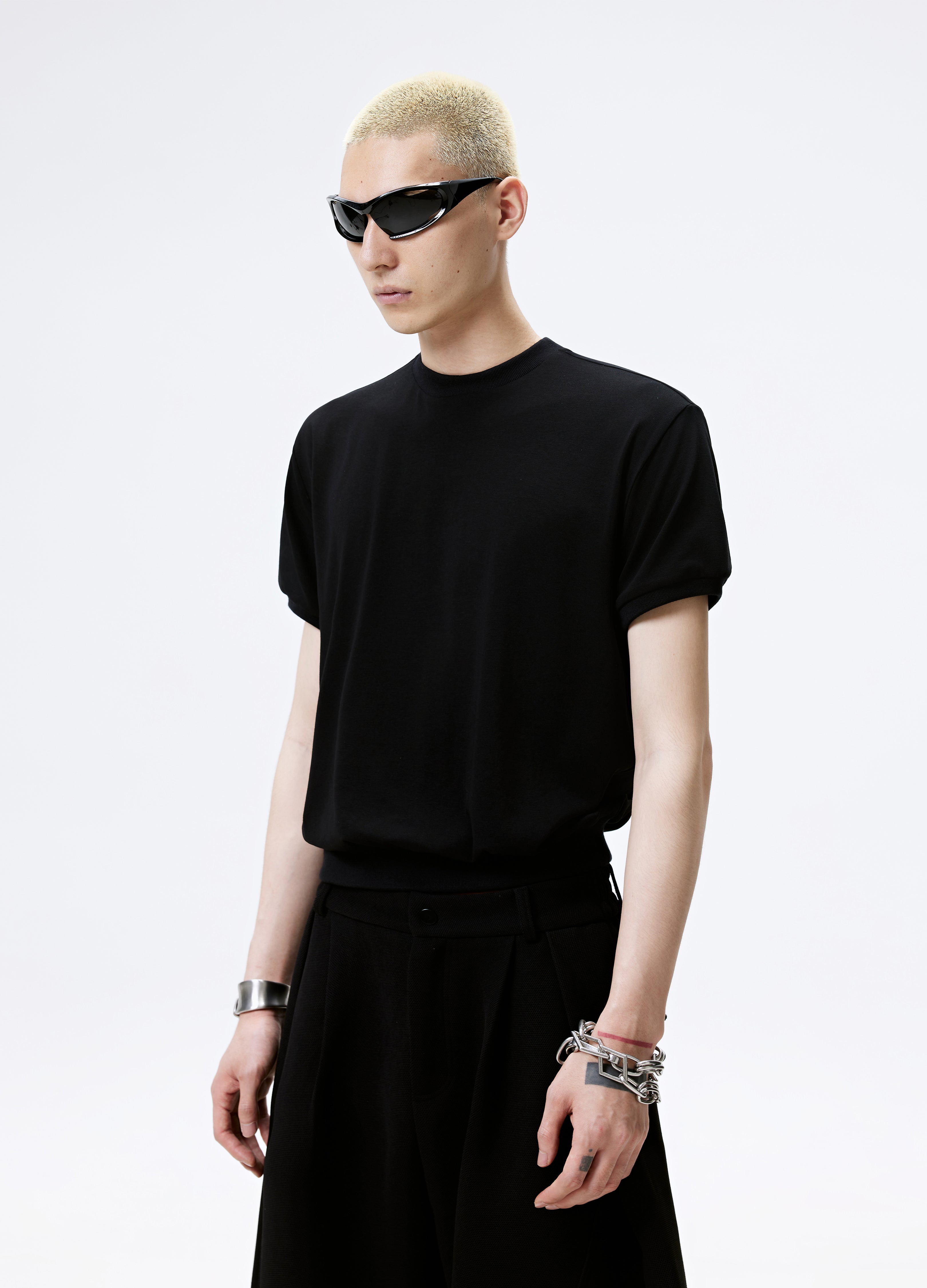 25SS FITTED RIBBED WAIST TEE