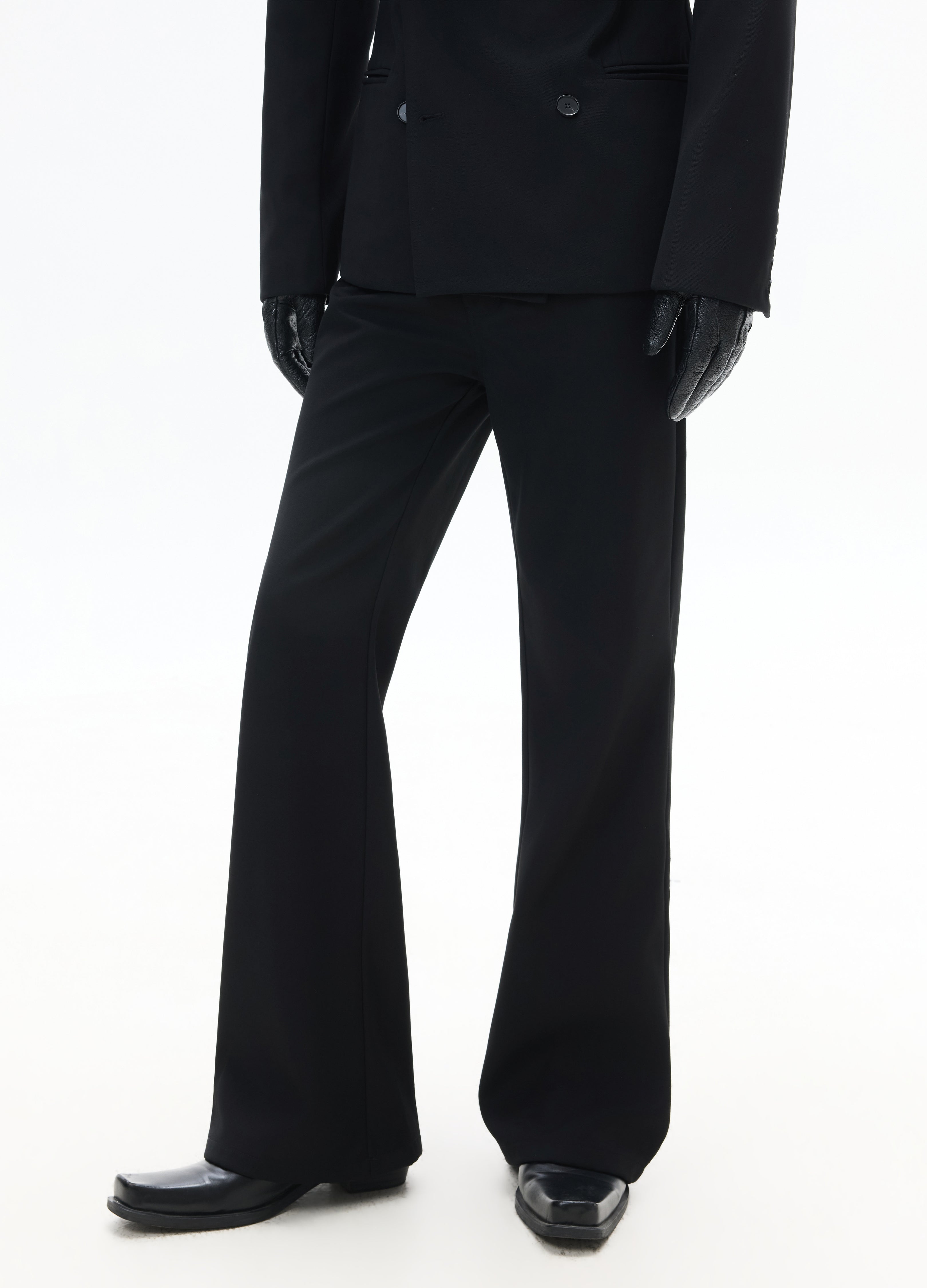 26SS CLASSIC STRAIGHT BLACK TROUSERS