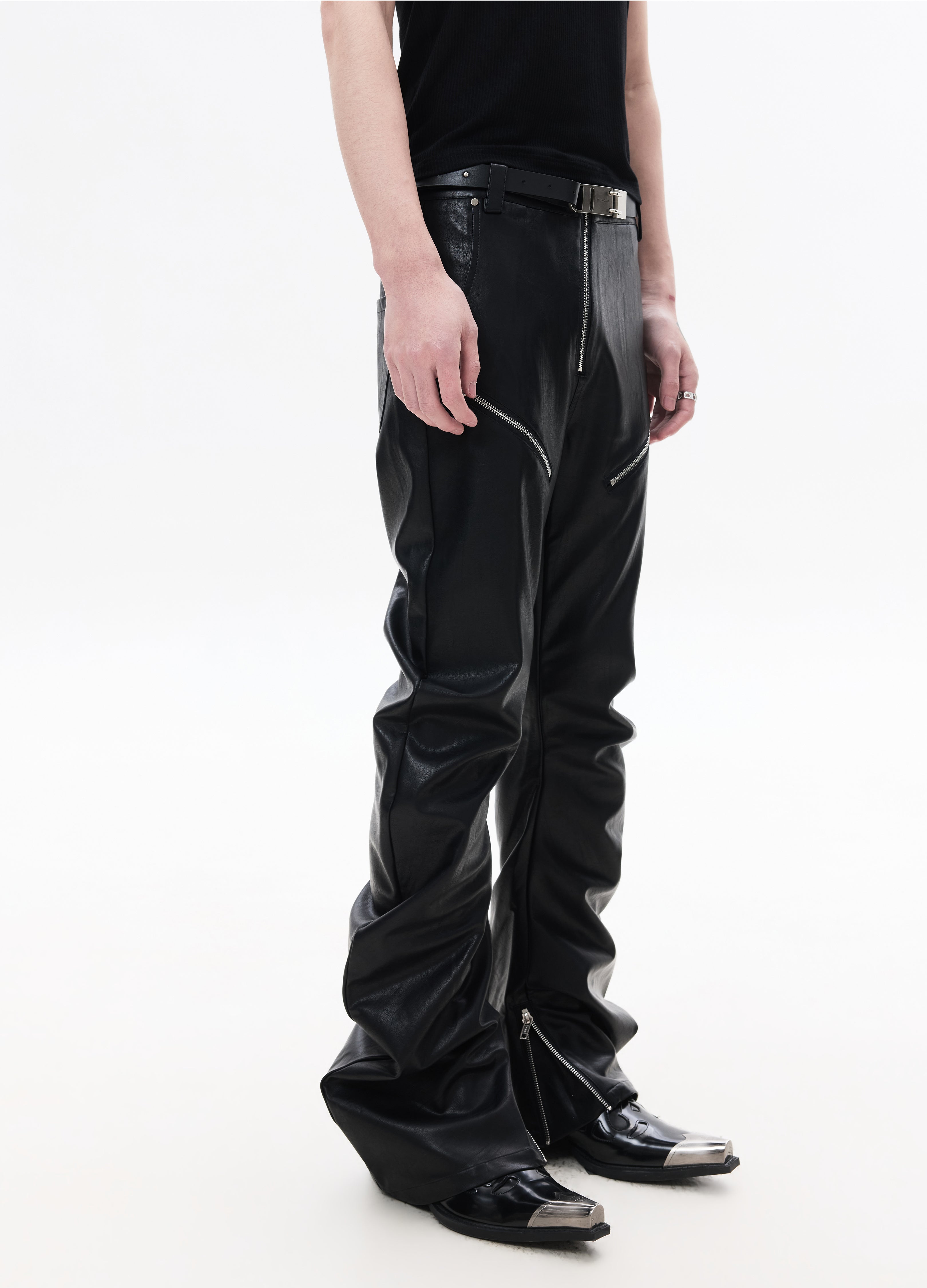 26SS SCIMITAR ZIP SKINNY PANTS
