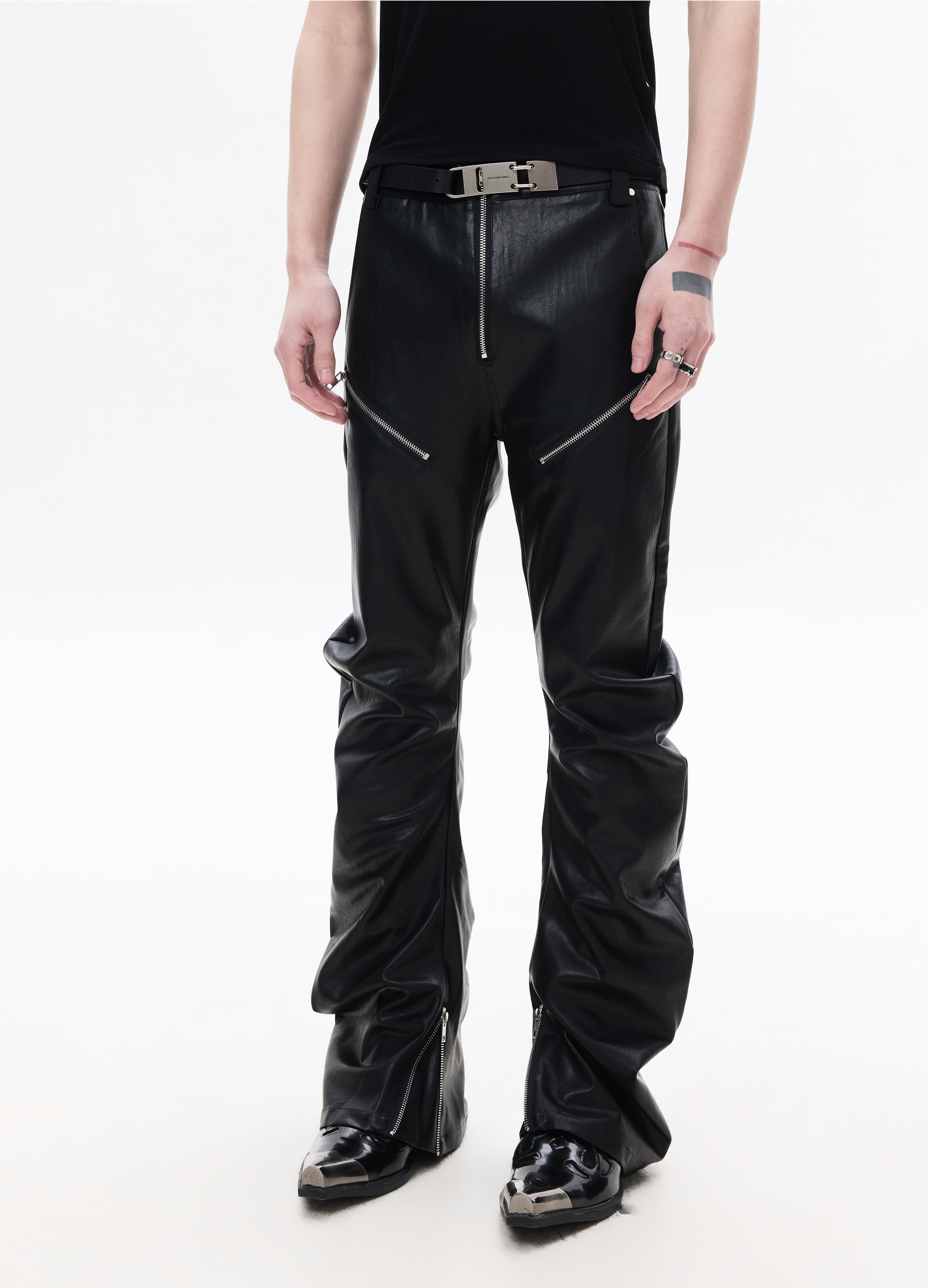 26SS SCIMITAR ZIP SKINNY PANTS