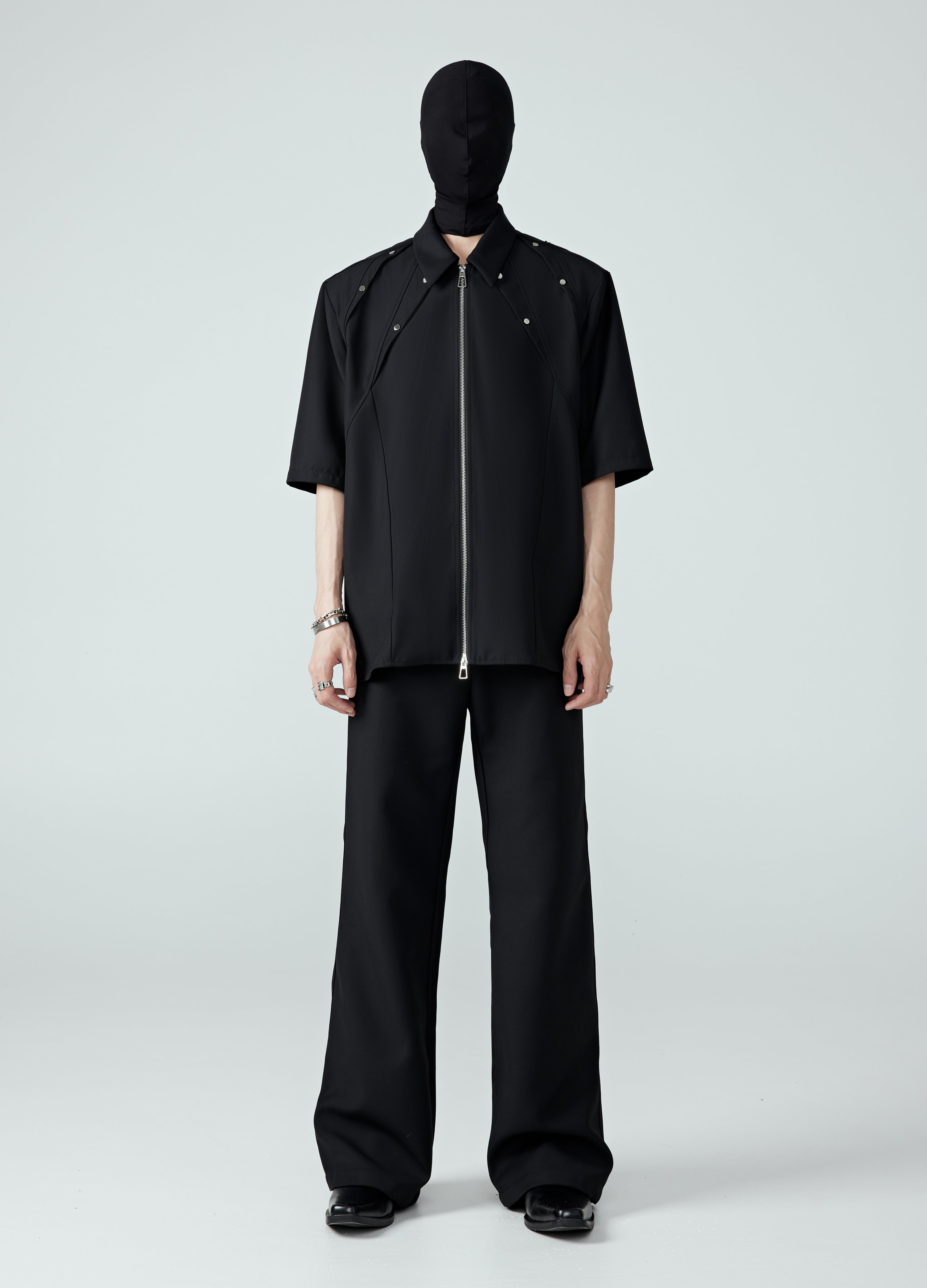 24SS Pleated Binder Cut Shirt