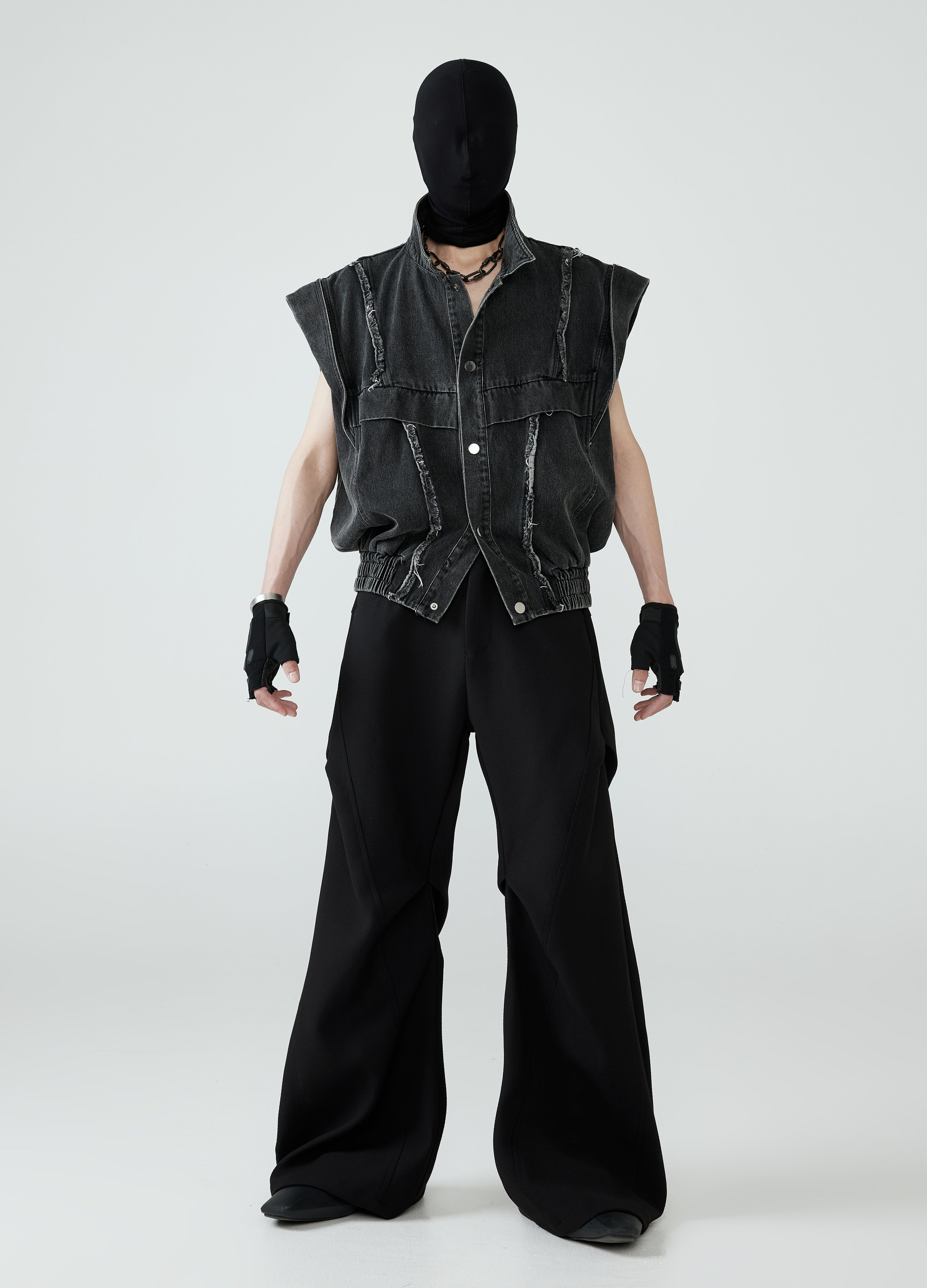24SS Washed Denim Vest