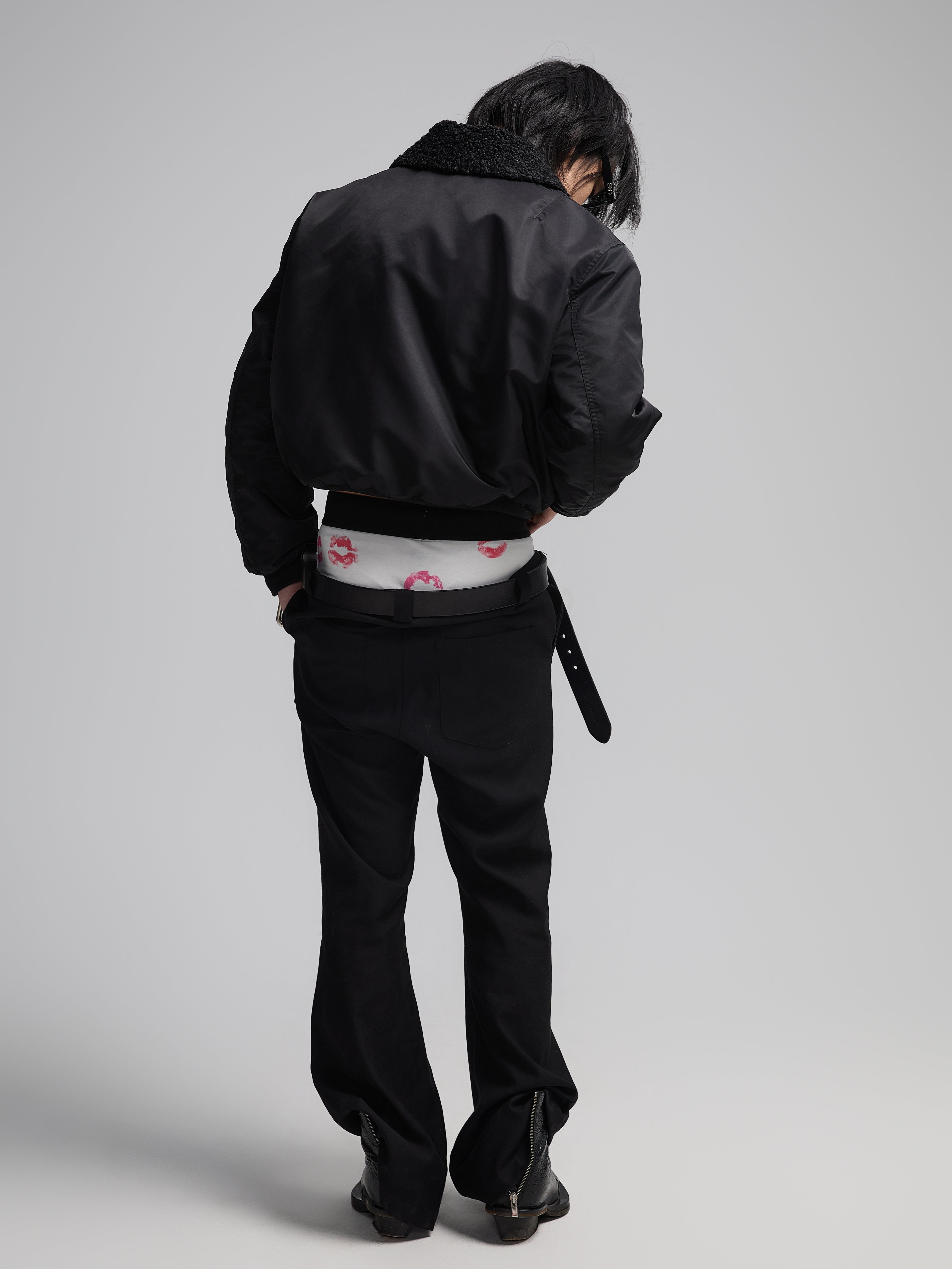 24AW Lip-print Pure-Cotton Underwear