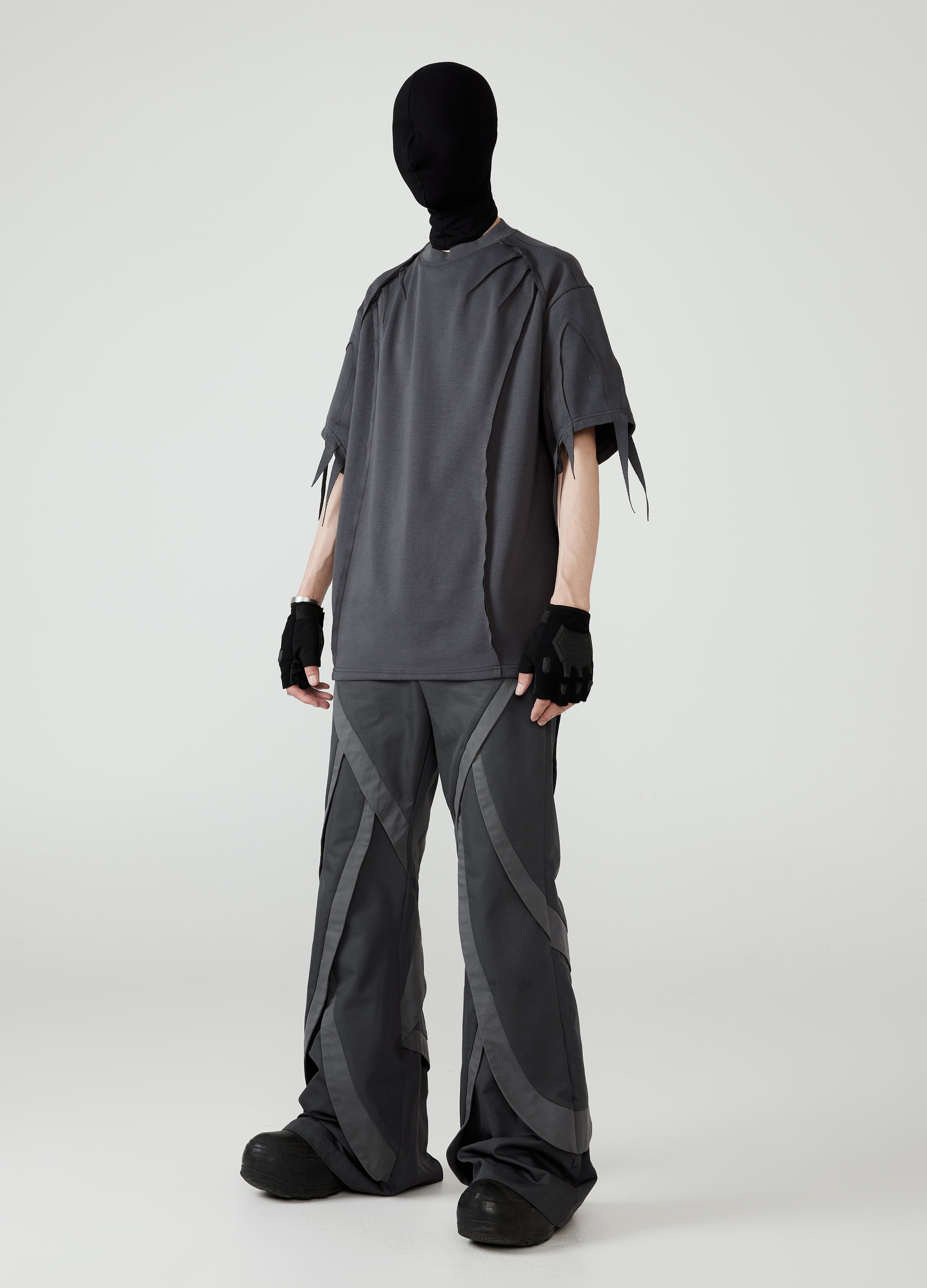 24SS Retro Flare Patchwork Pants