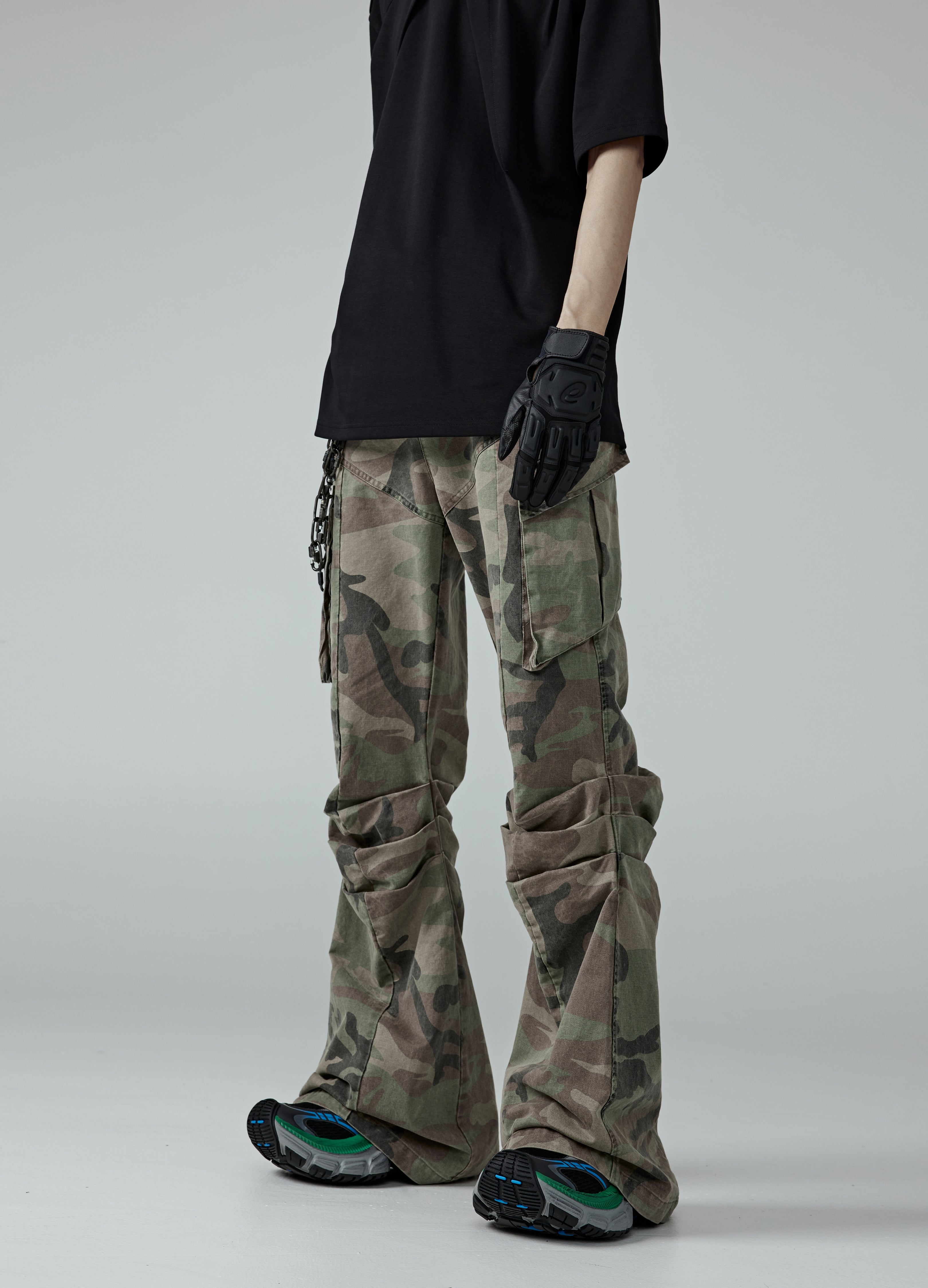 24SS Camouflage Machete-Cut Pants