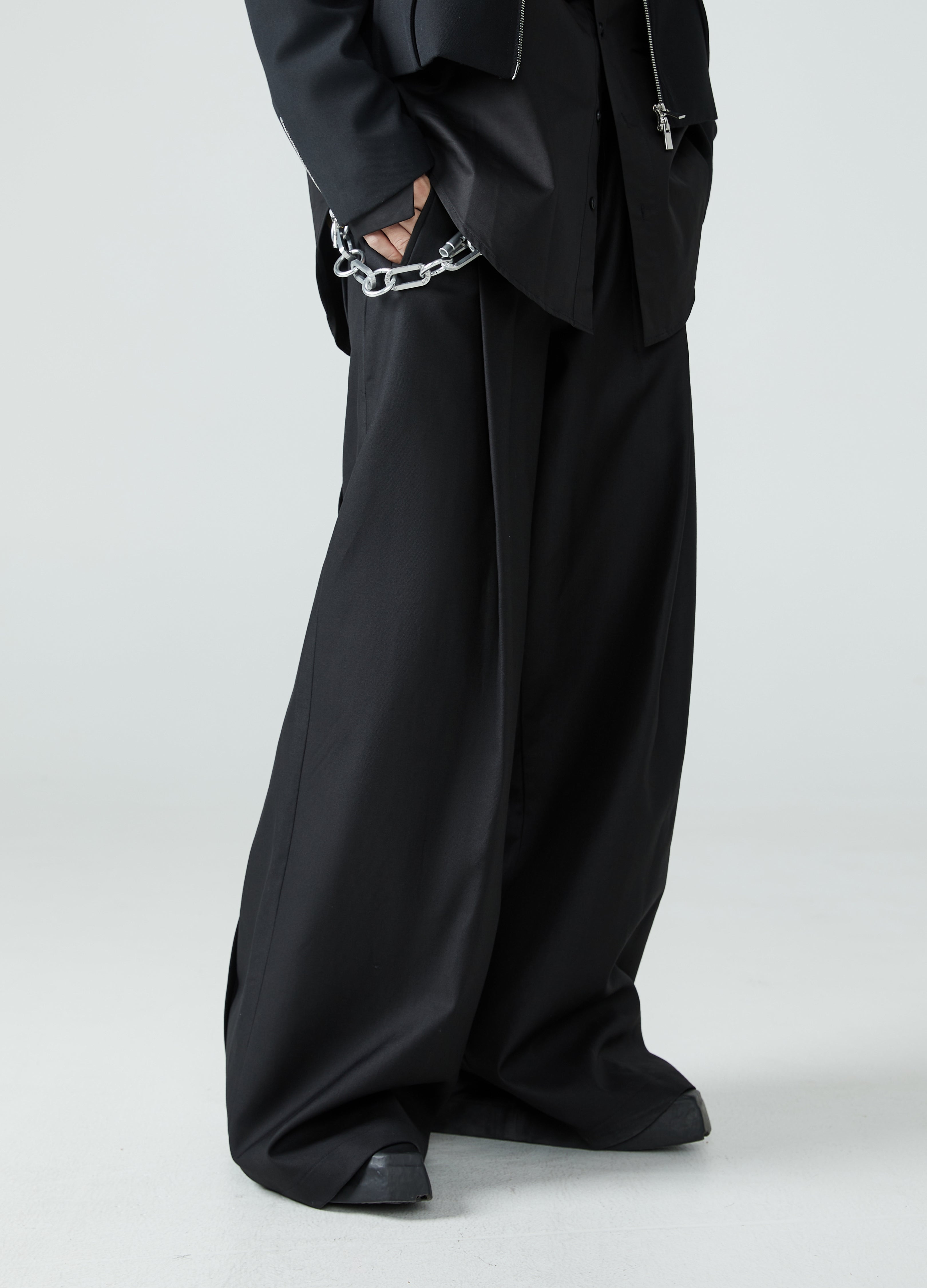 23FW Pleated Wide-Leg Pants