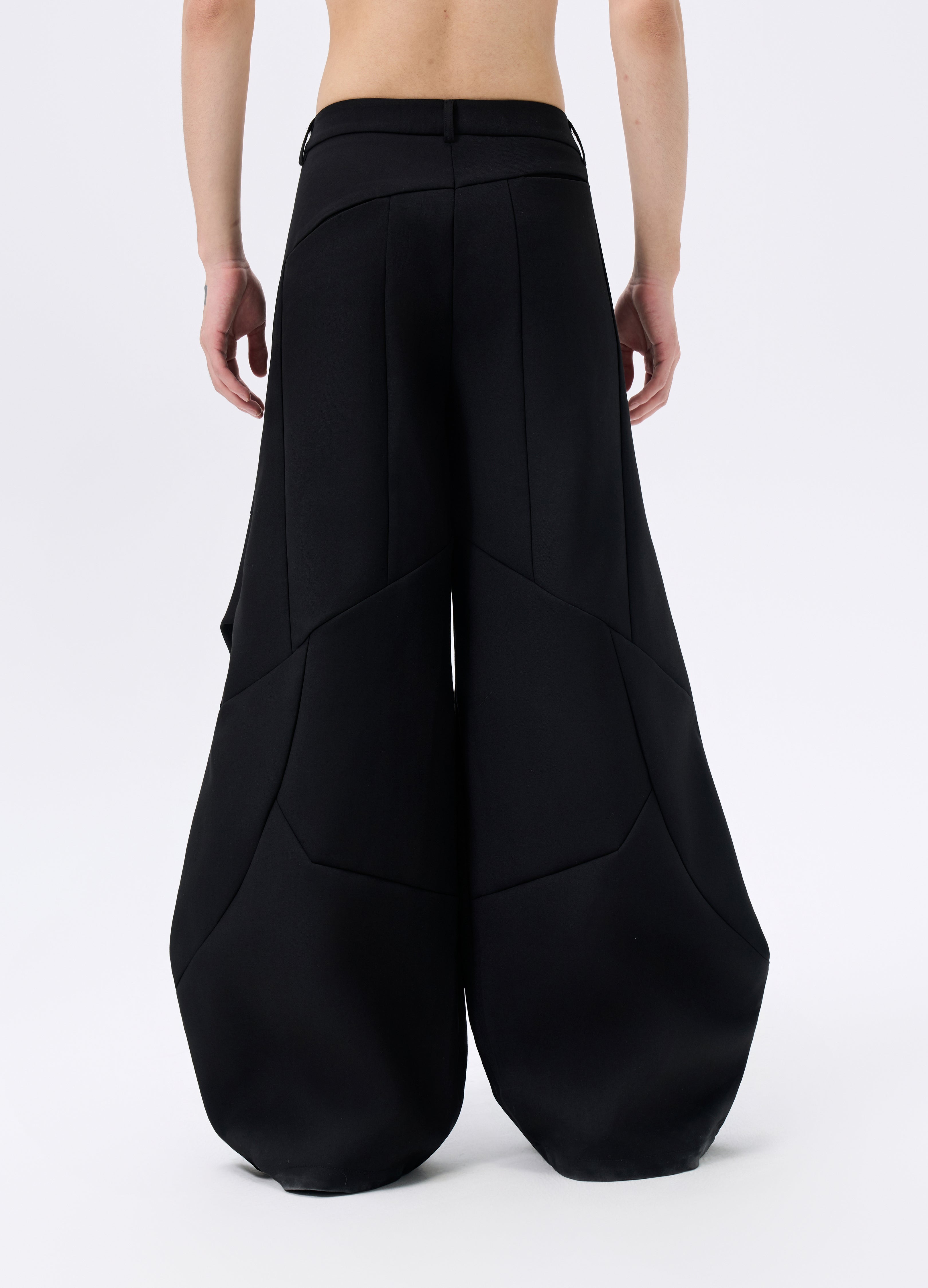 25FW PLEATED SABER CUT TROUSERS
