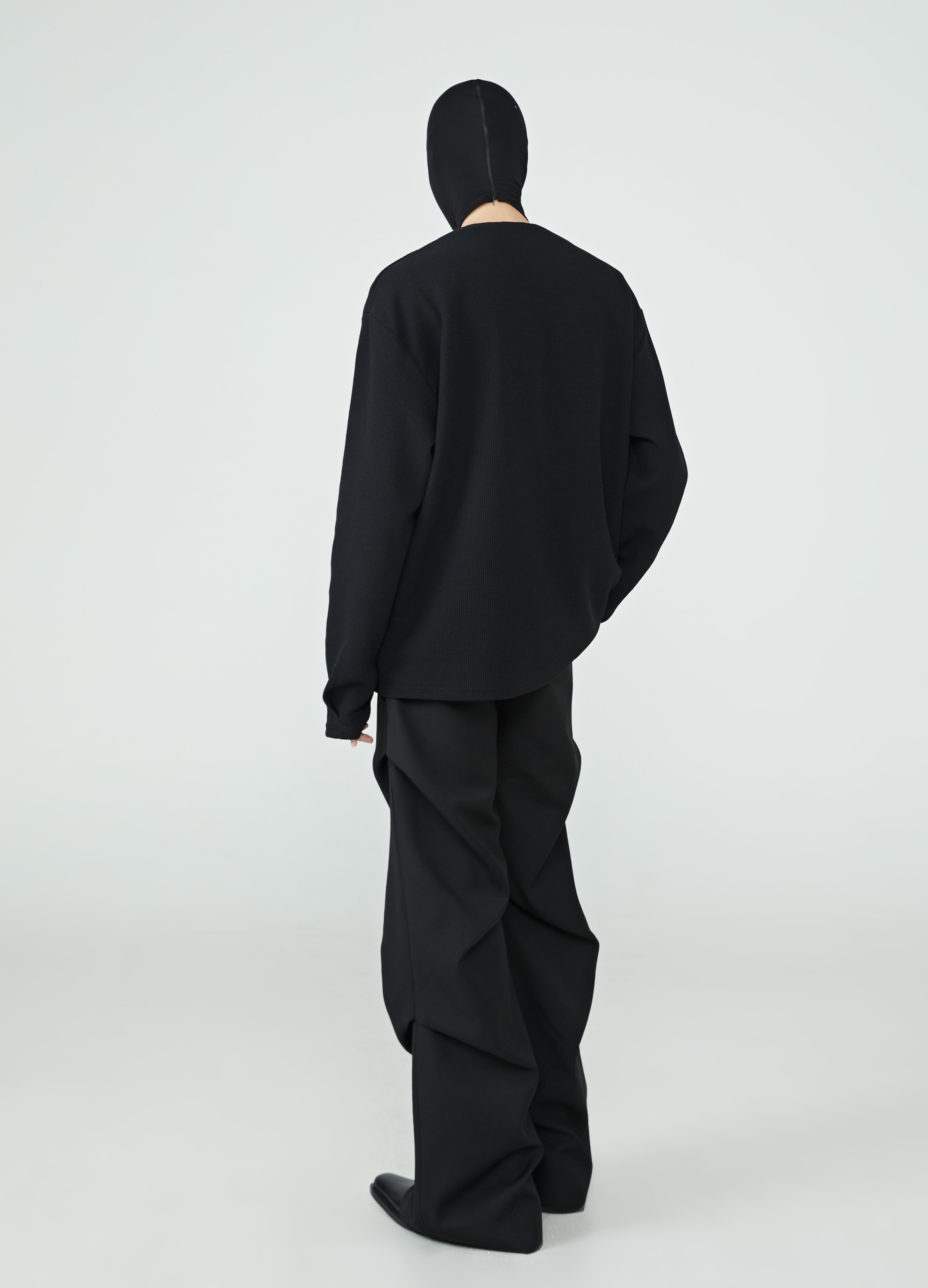 24SS Voyager Waffle V-Neck Pullover