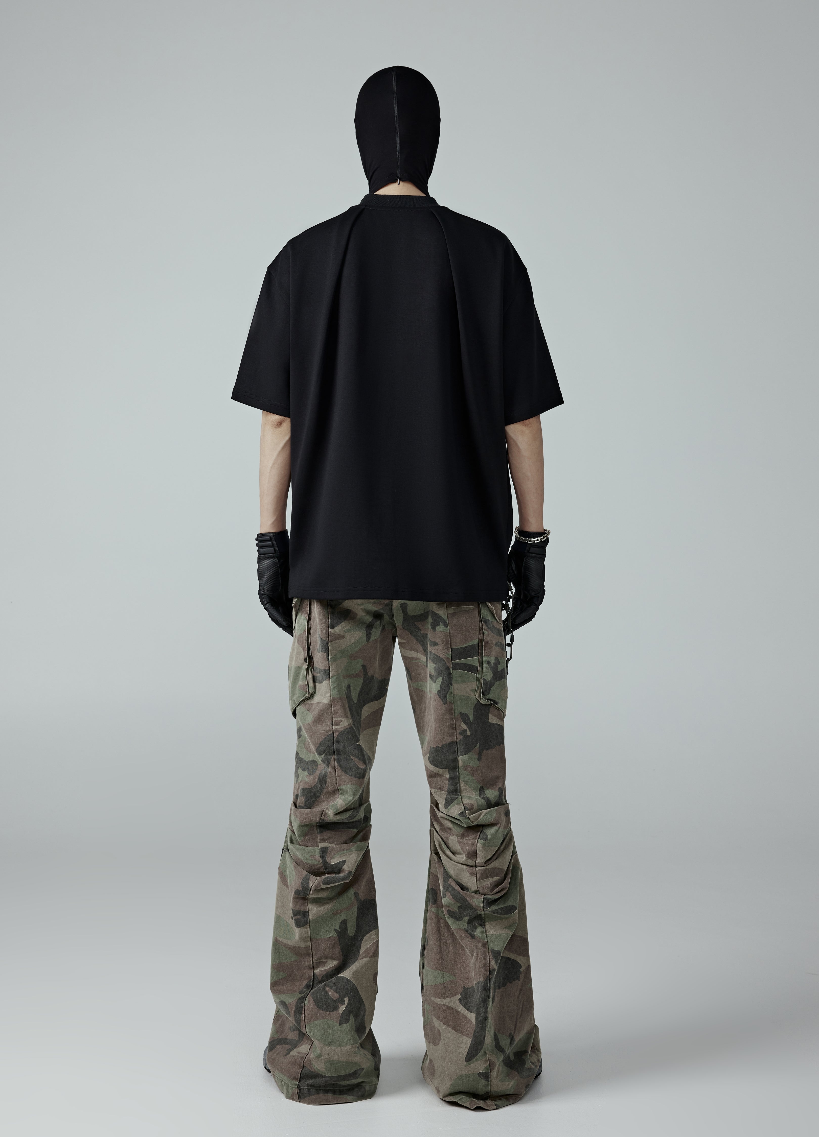 24SS Pleated Binder Cut Tee