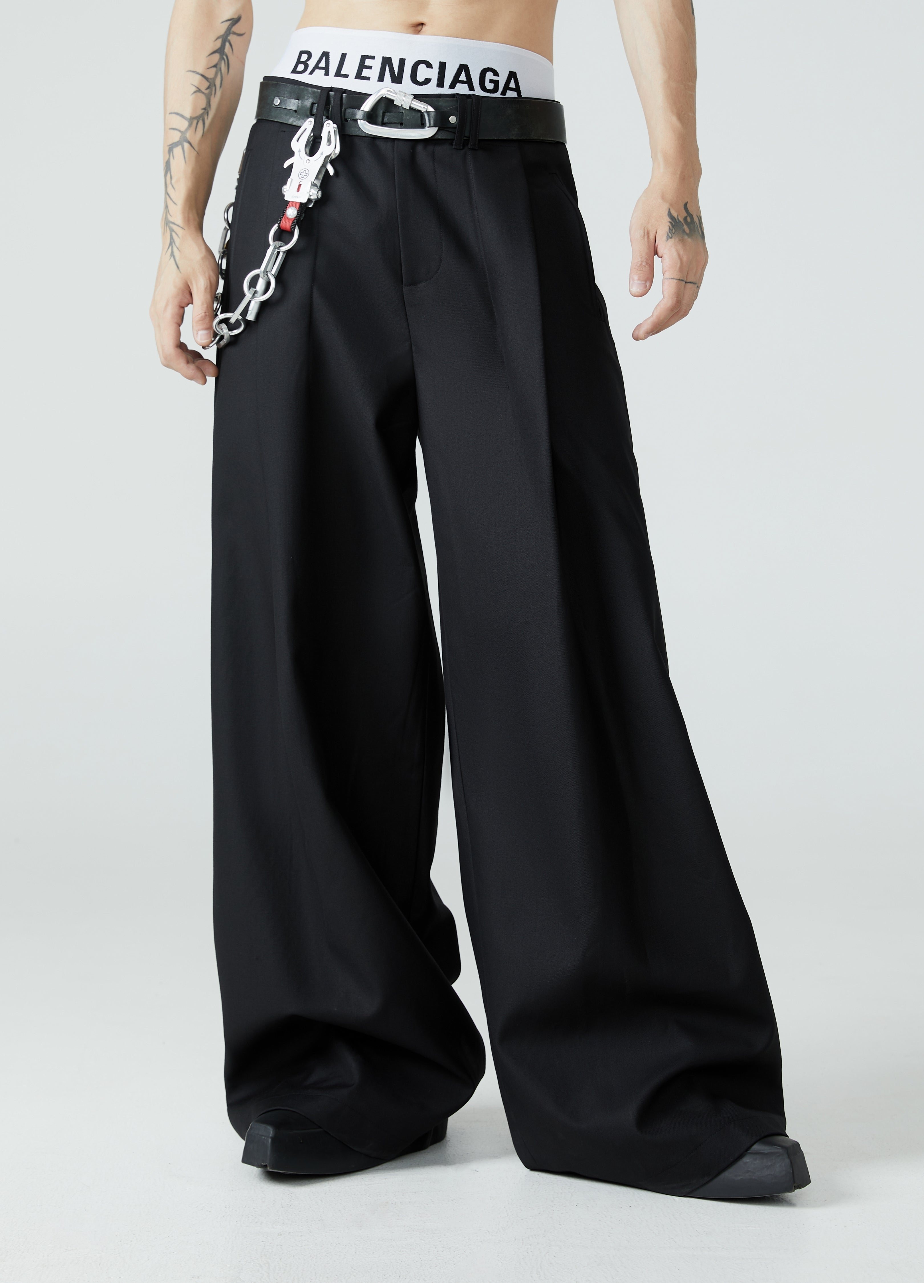 23FW Pleated Wide-Leg Pants