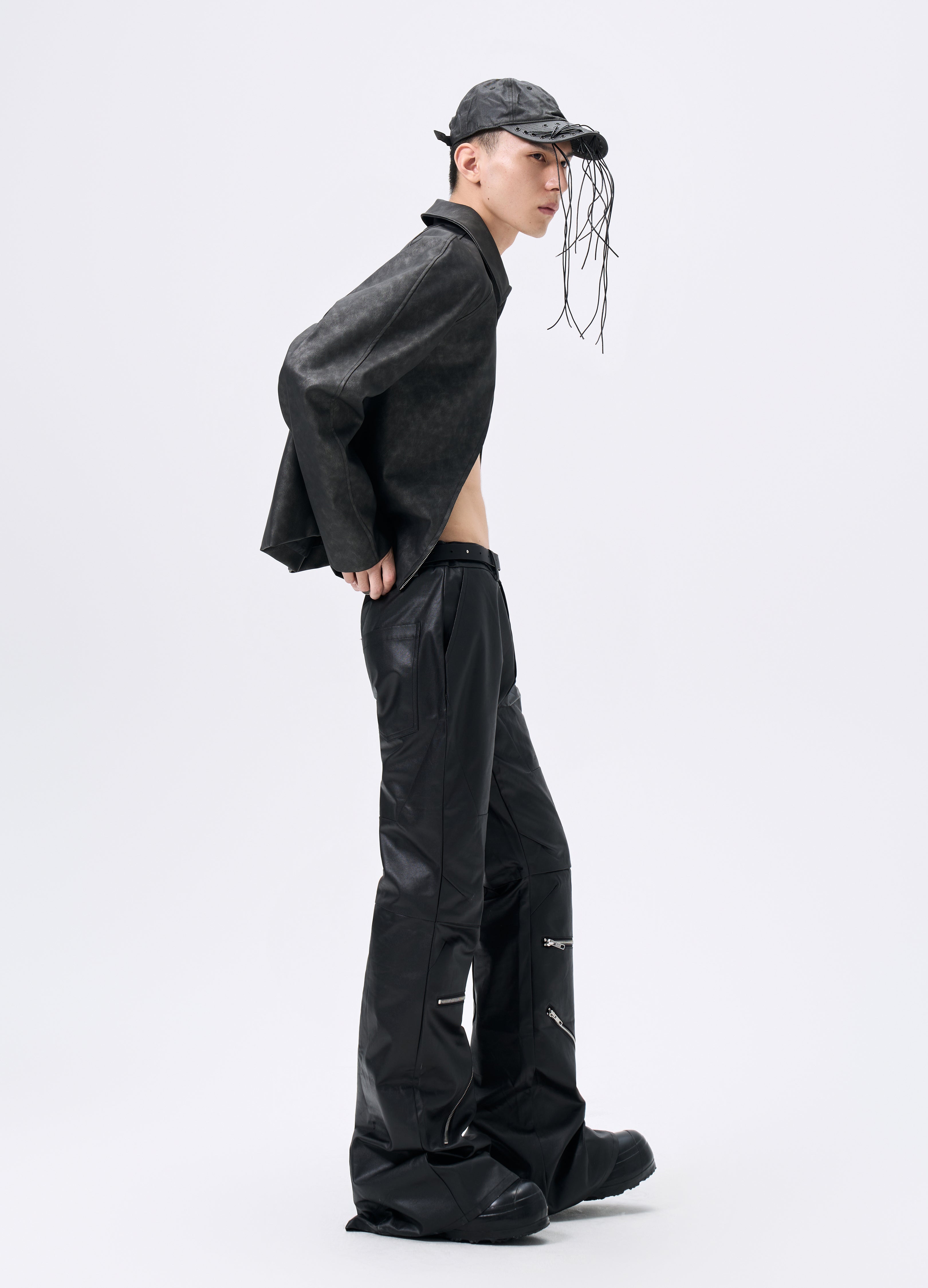 25FW WAVEWASH LEATHER RIDER JACKET