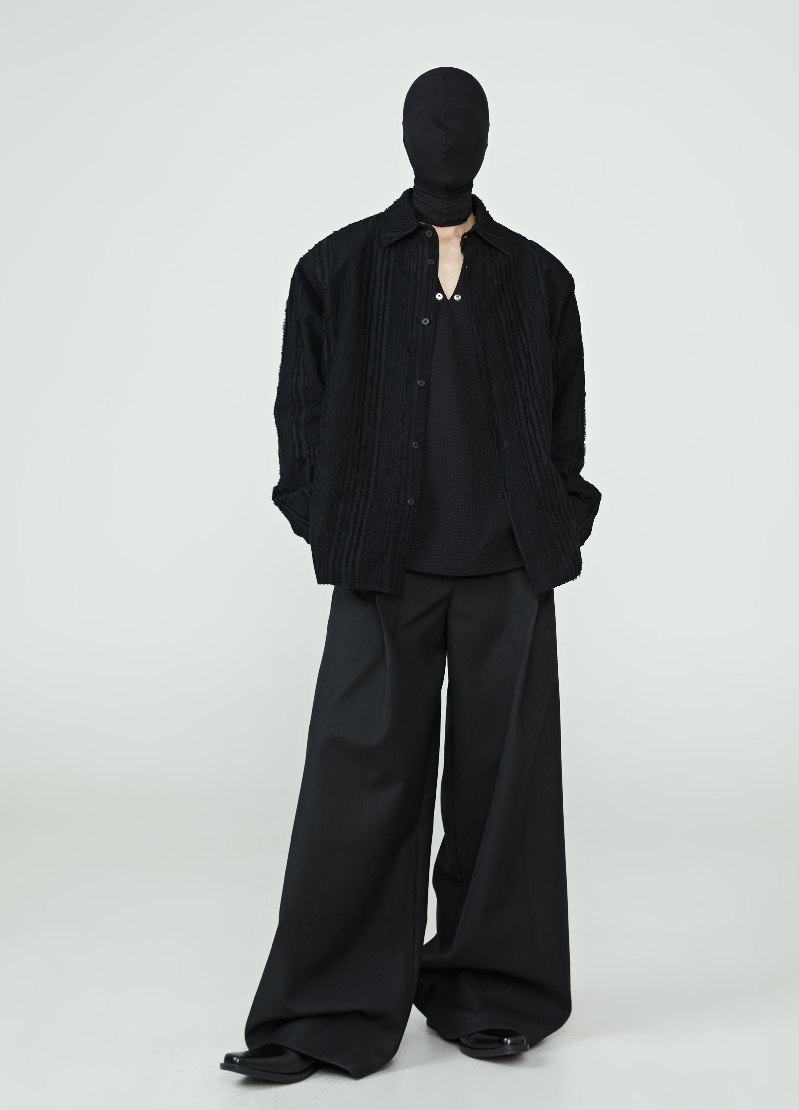 24SS Monochrome Muse Layered Shirt