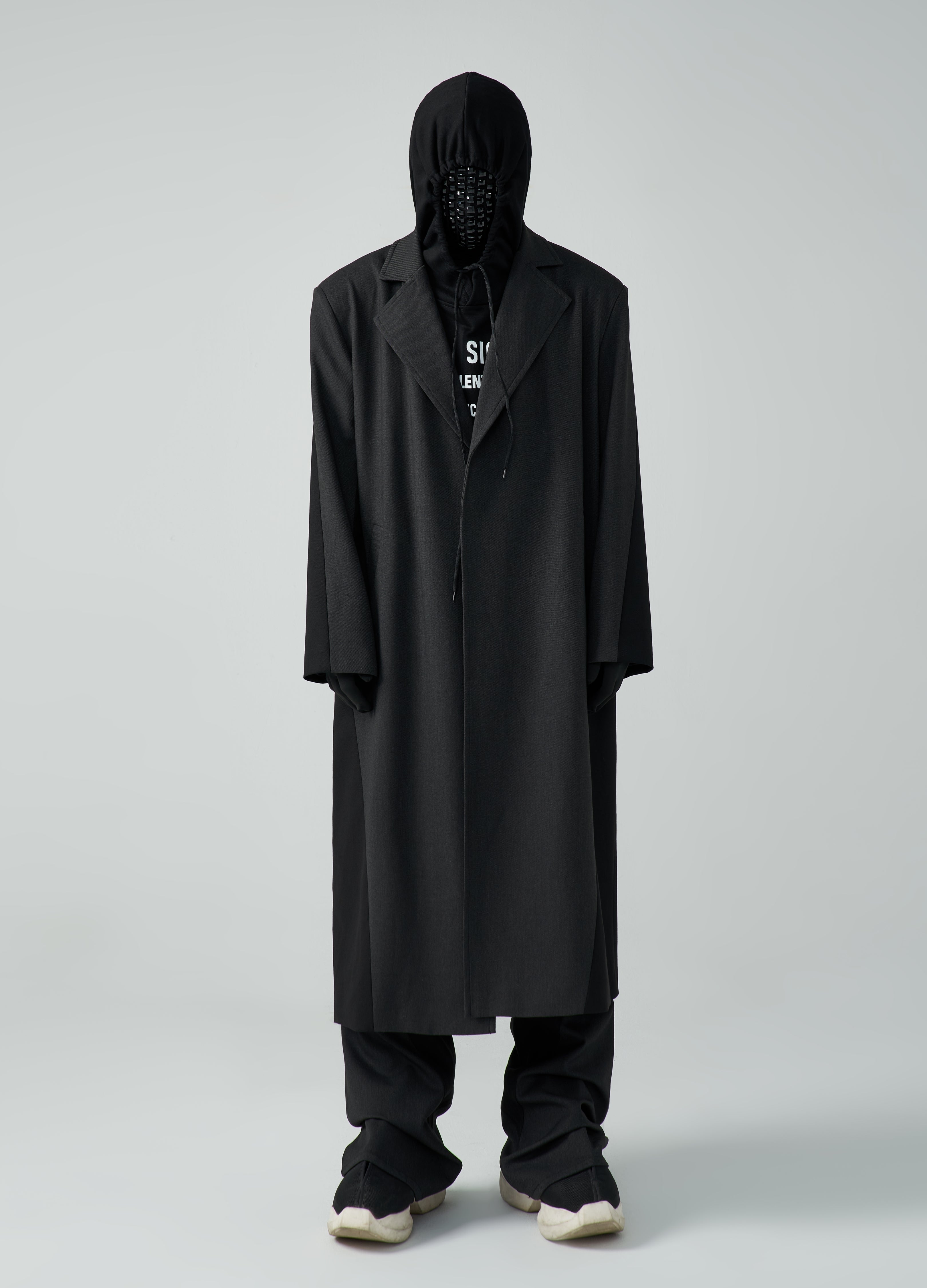 23FW Wool Spliced Coat