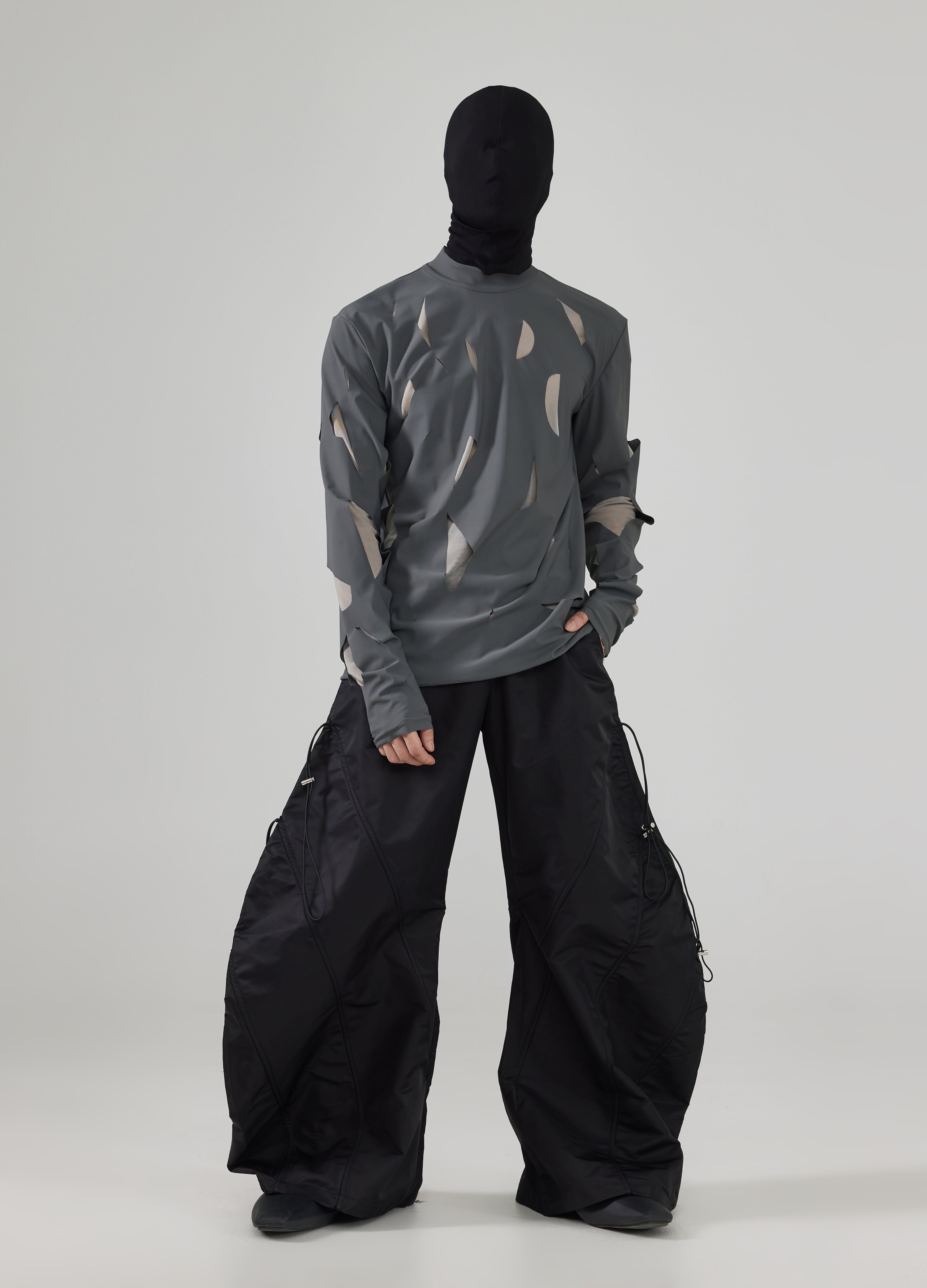 24FW Mesh Distress Tee