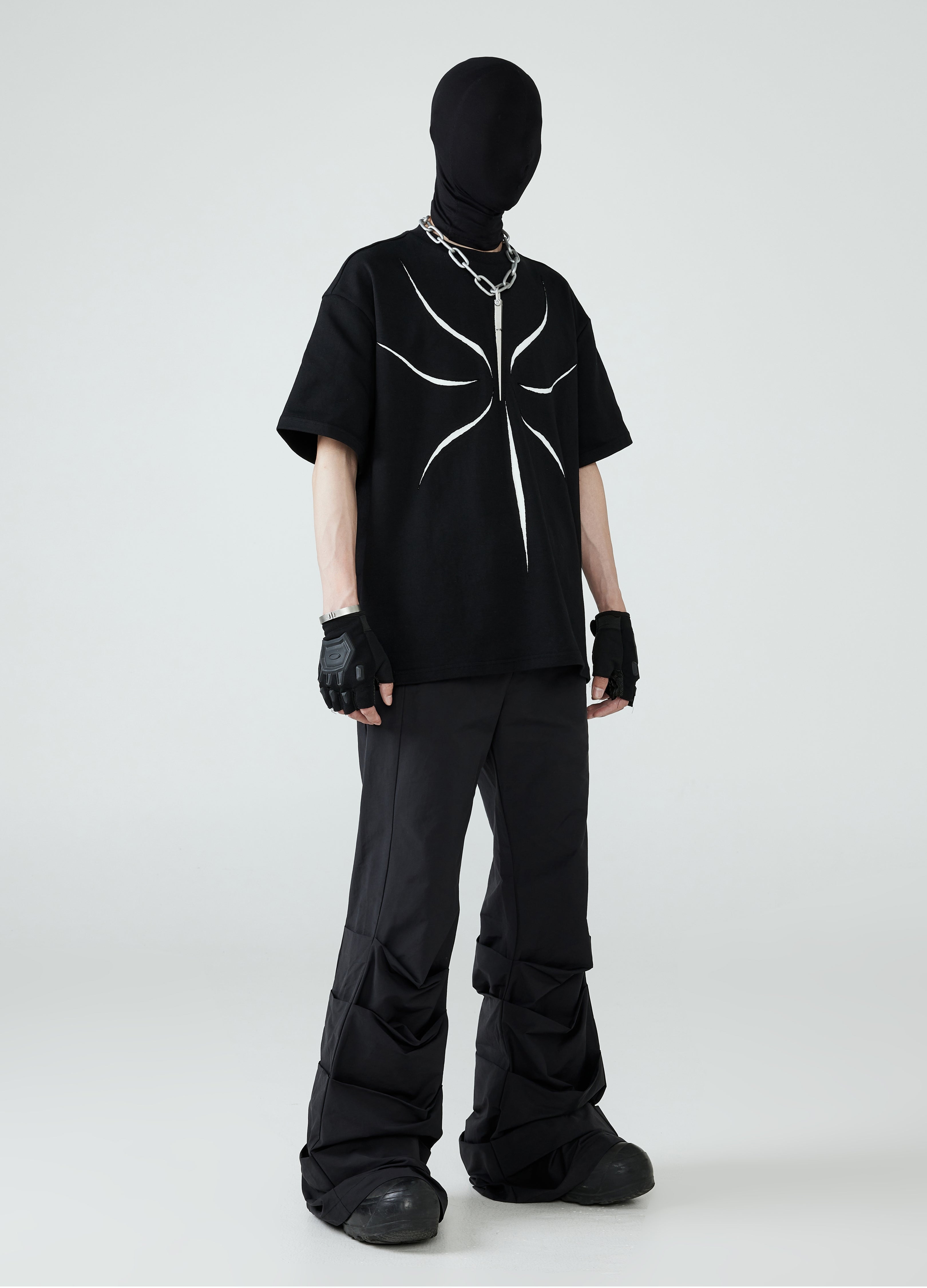 24SS Double-Layered Hollow-Out Tee