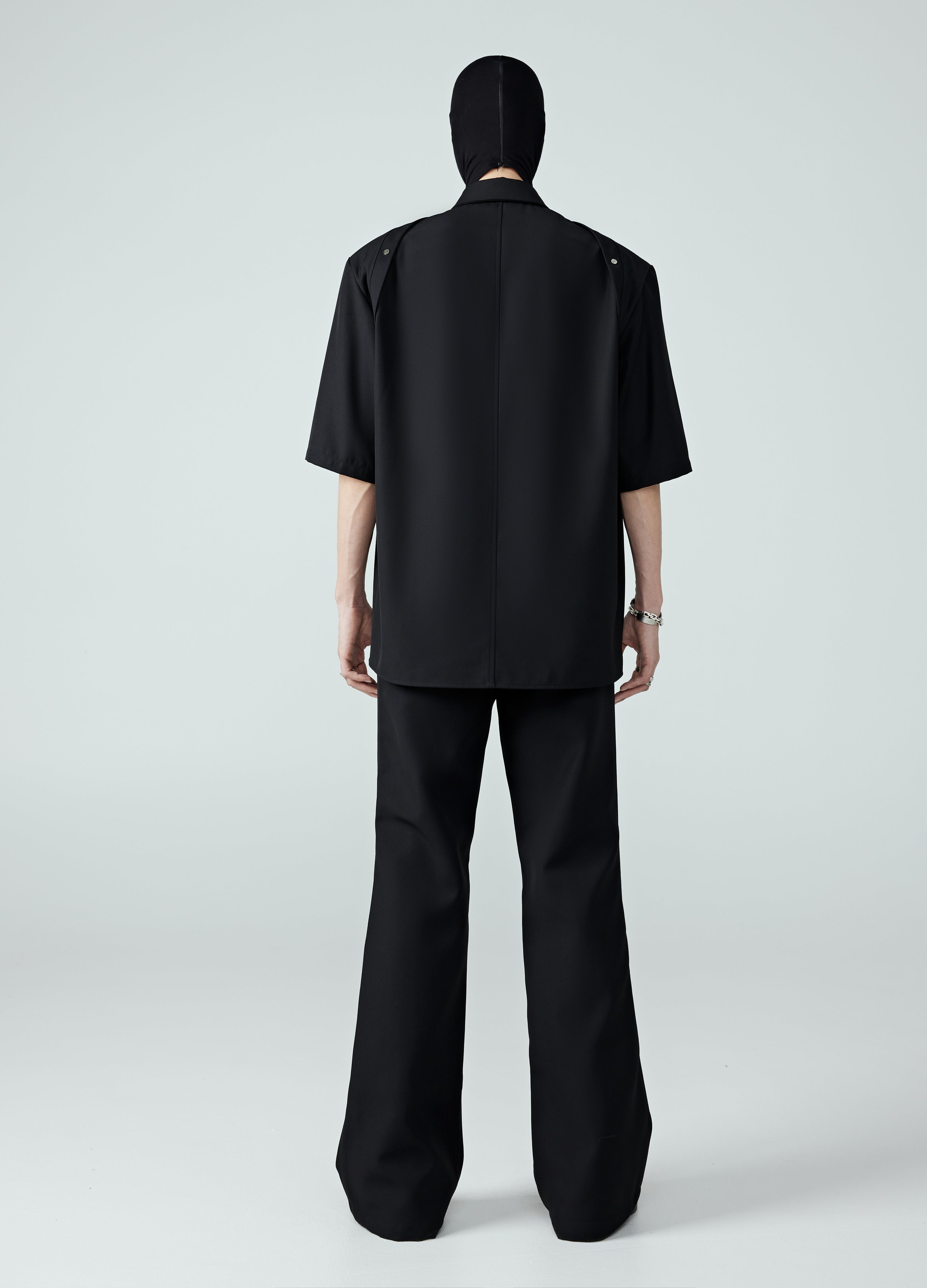 24SS Pleated Binder Cut Shirt