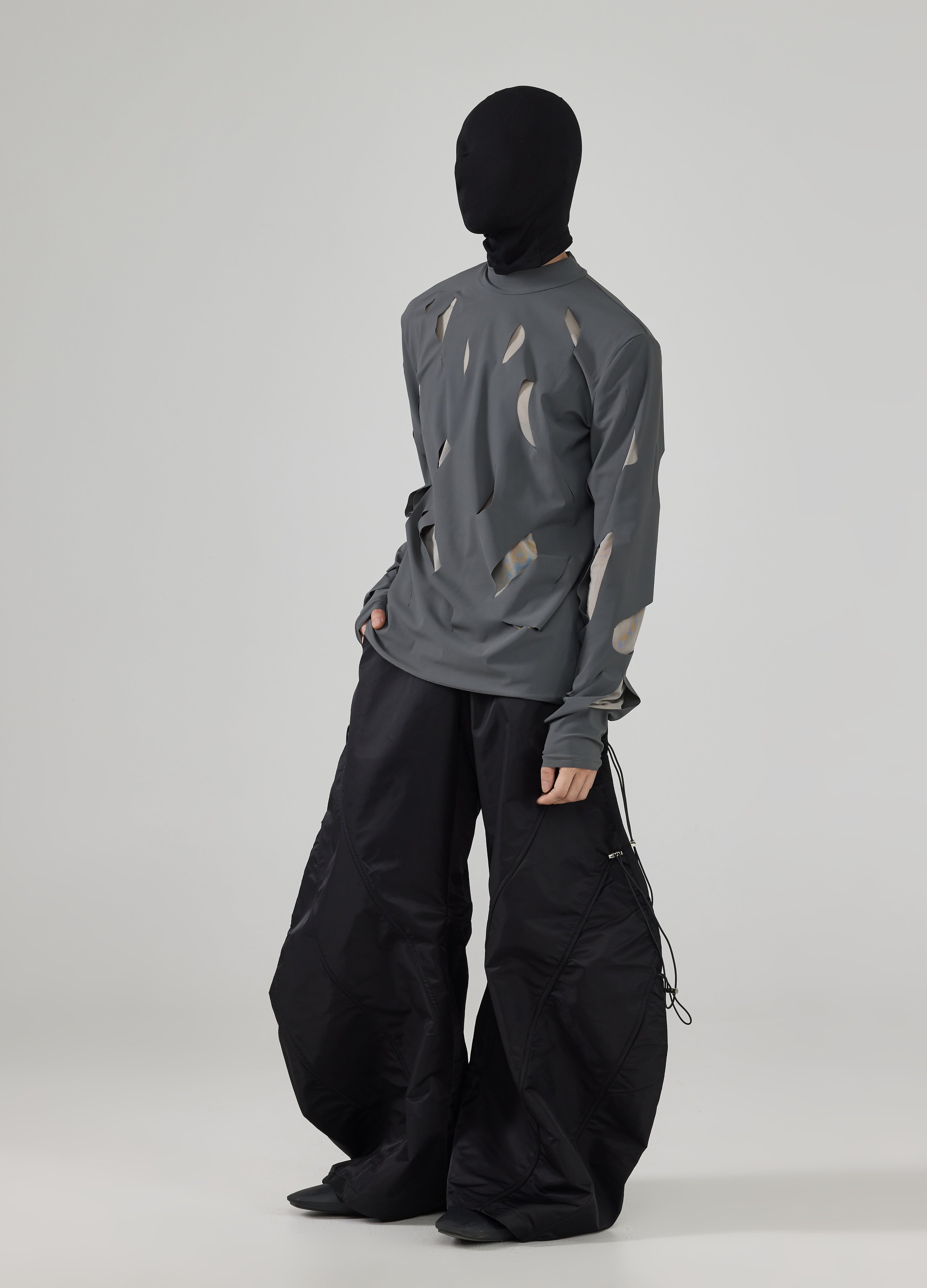 24FW Mesh Distress Tee