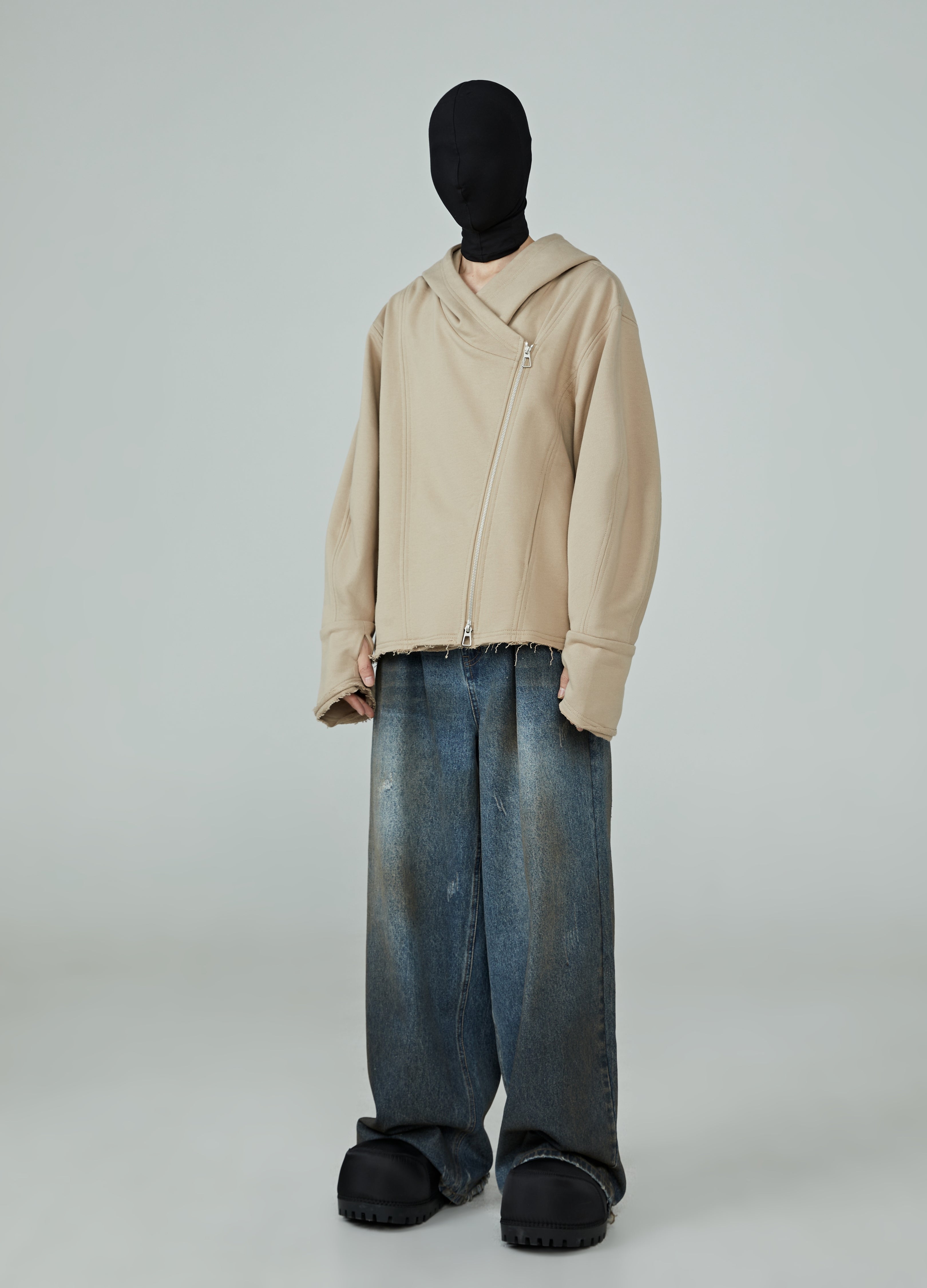 24SS Deconstructed Drift Zip Hoodie