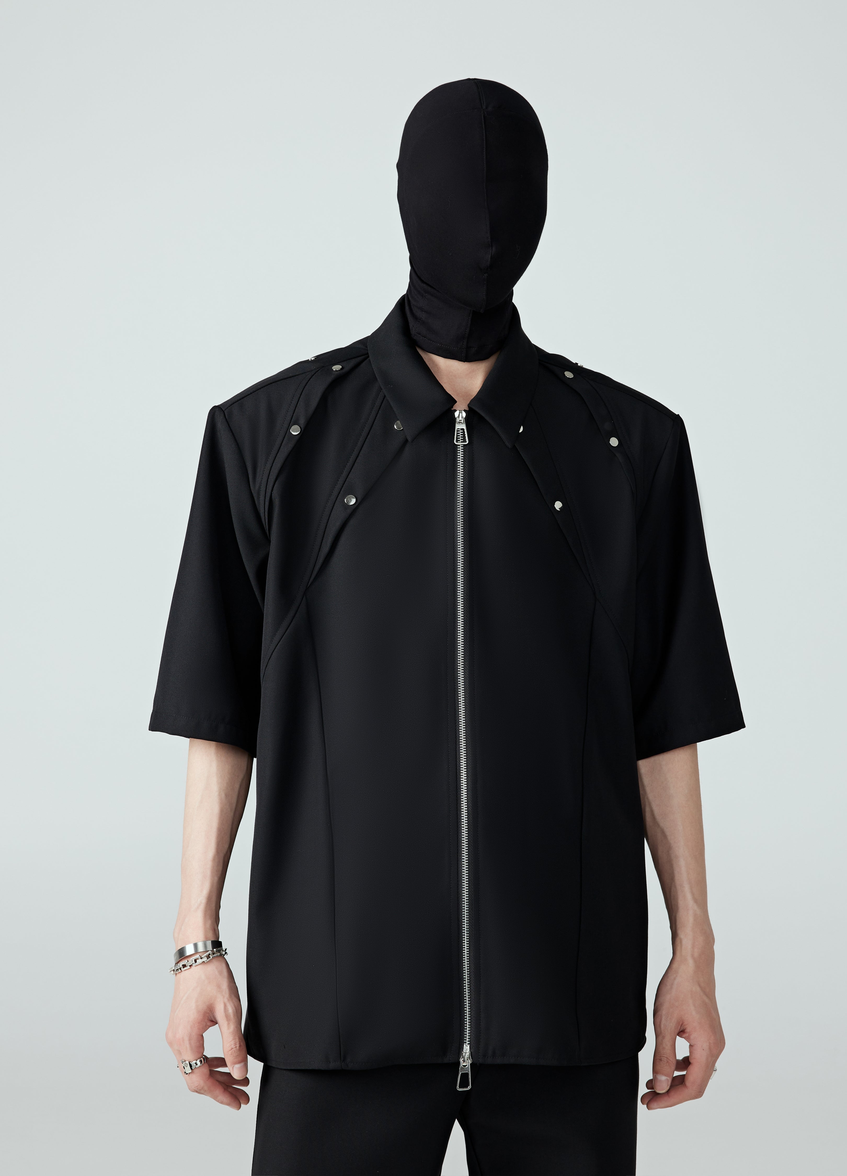 24SS Pleated Binder Cut Shirt