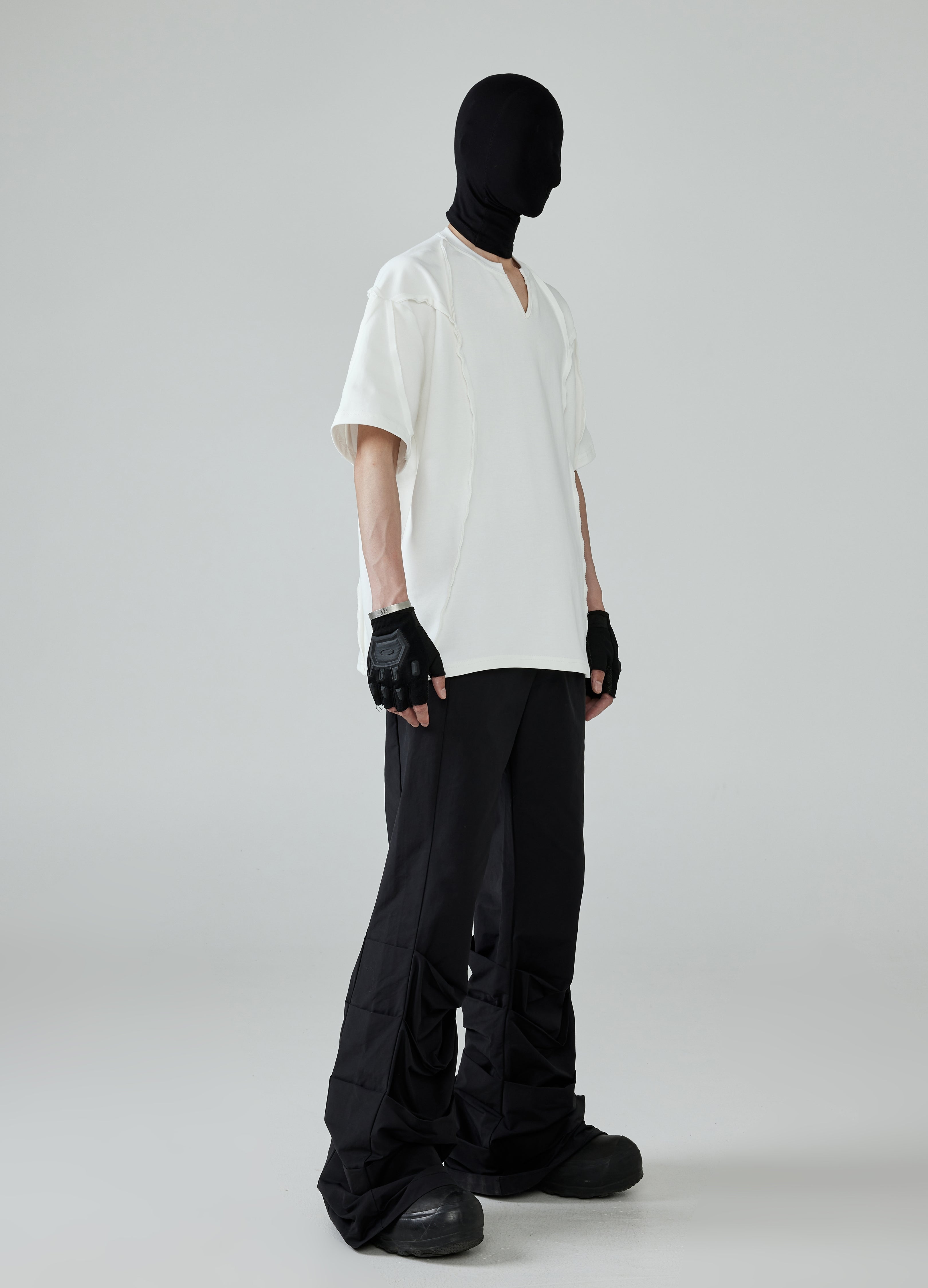 24SS Classic White V-Neck Tee