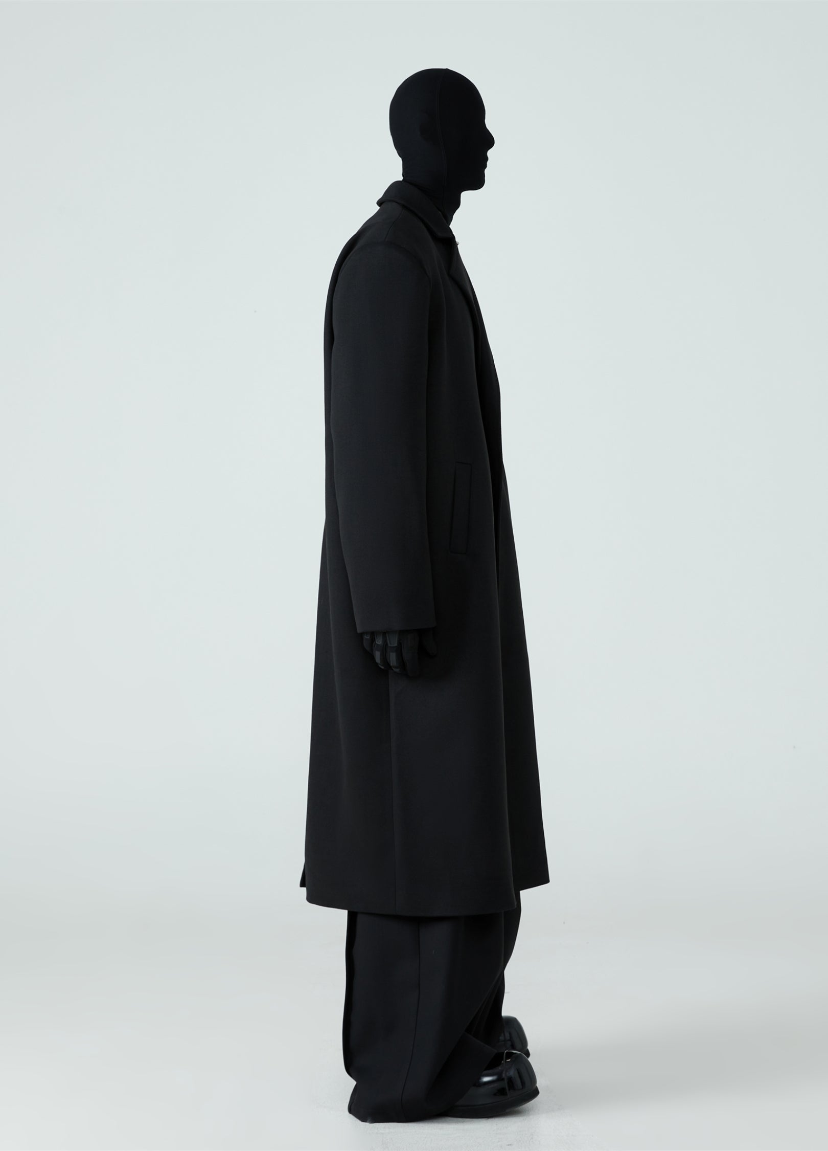 23FW Unbuttoned Woolen Coat