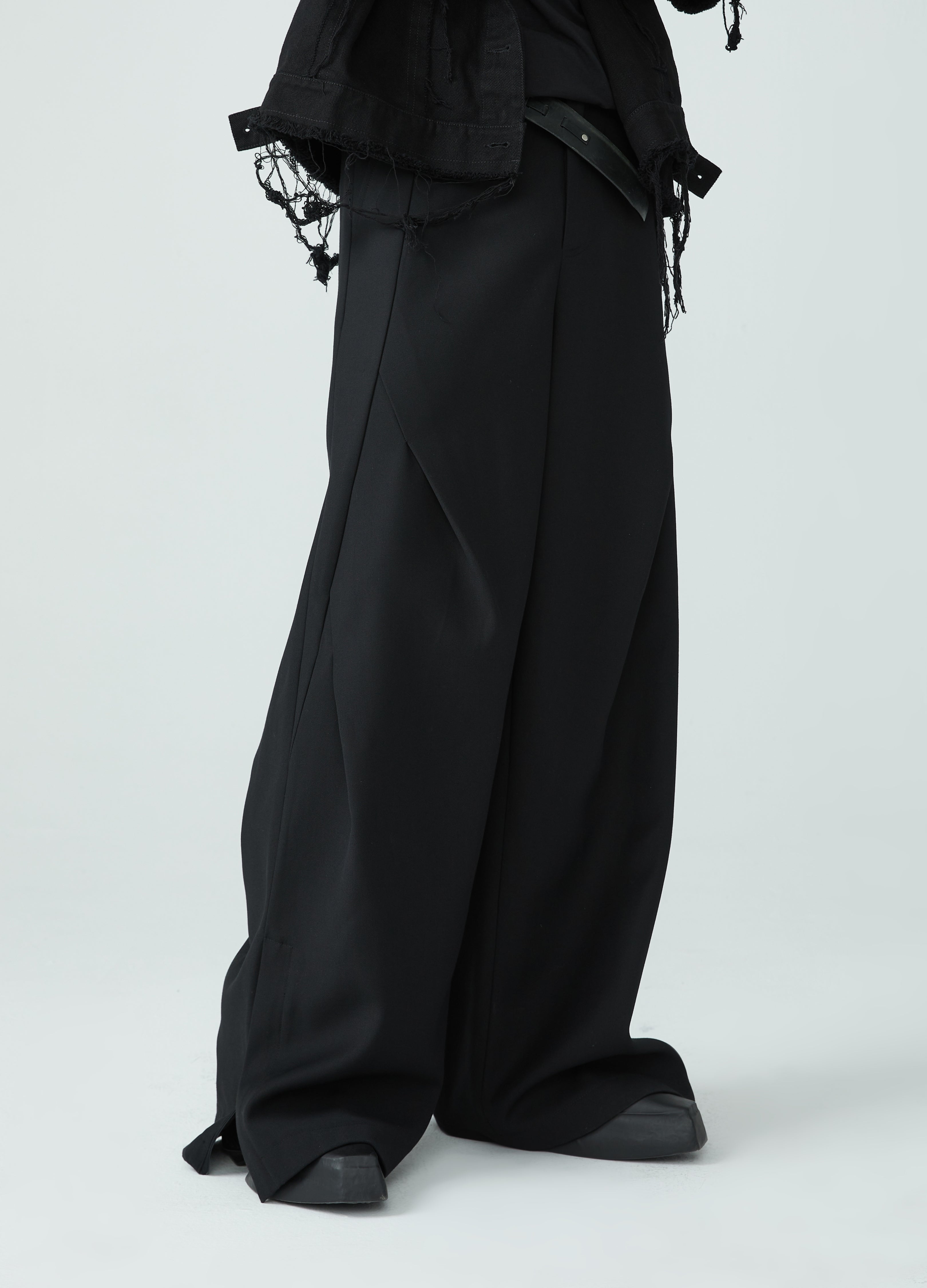 23SS Guochao Wide-Leg Bottoms